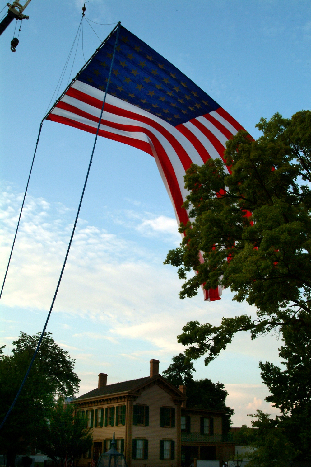 NA Lincoln Home NHS- National Flag Exhibit Honor Our Flag, Owens CD exhibit, National Flag