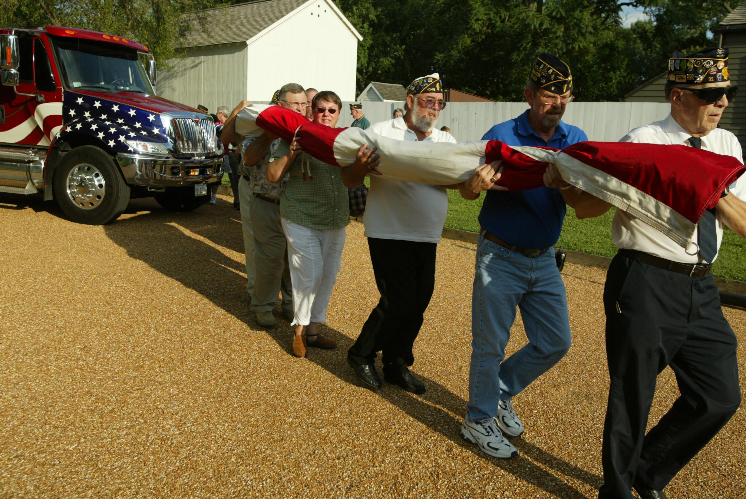 NA Lincoln Home NHS- National Flag Exhibit Honor Our Flag, Lincoln Home Flag exhibit, National Flag