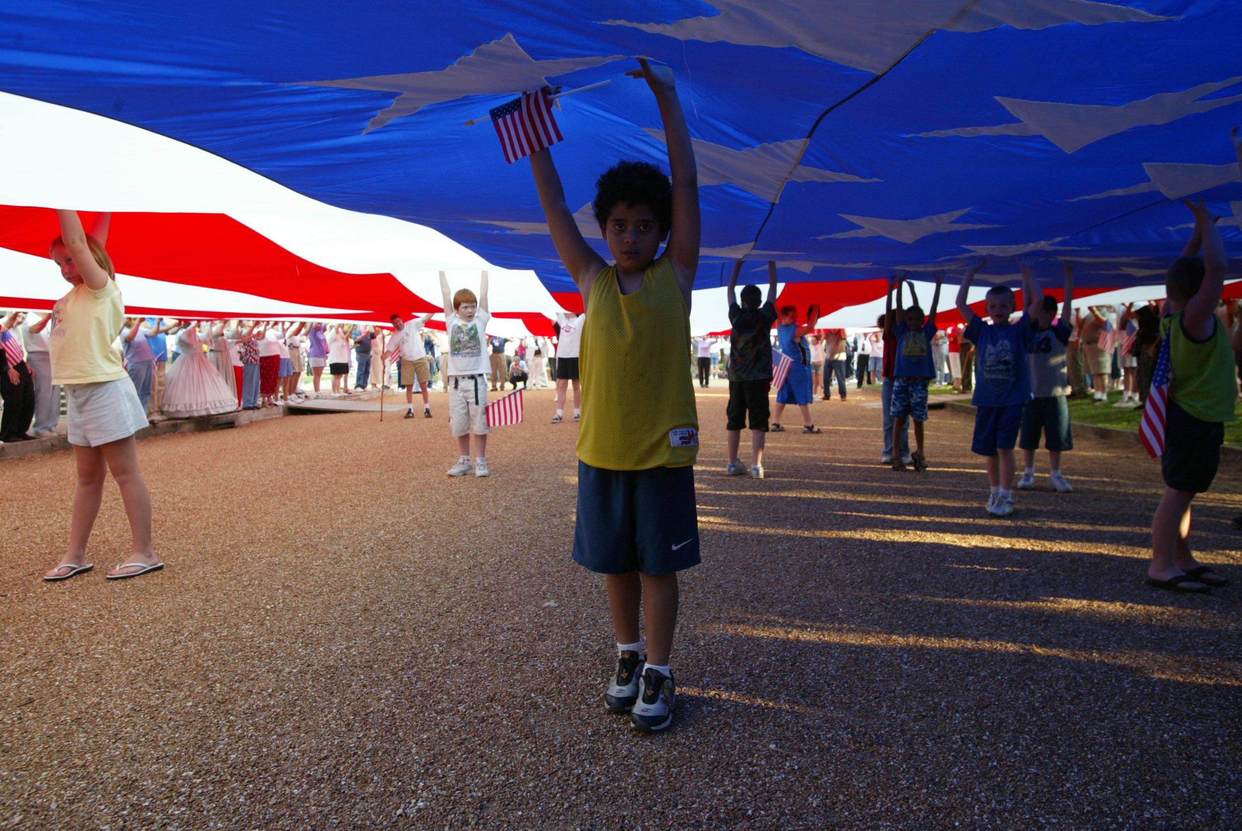 NA Lincoln Home NHS- National Flag Exhibit Honor Our Flag, Lincoln Home Flag exhibit, National Flag