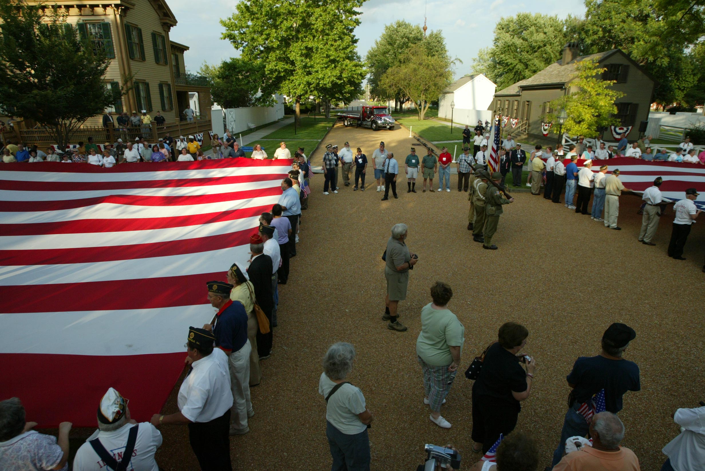 NA Lincoln Home NHS- National Flag Exhibit Honor Our Flag, Lincoln Home Flag exhibit, National Flag