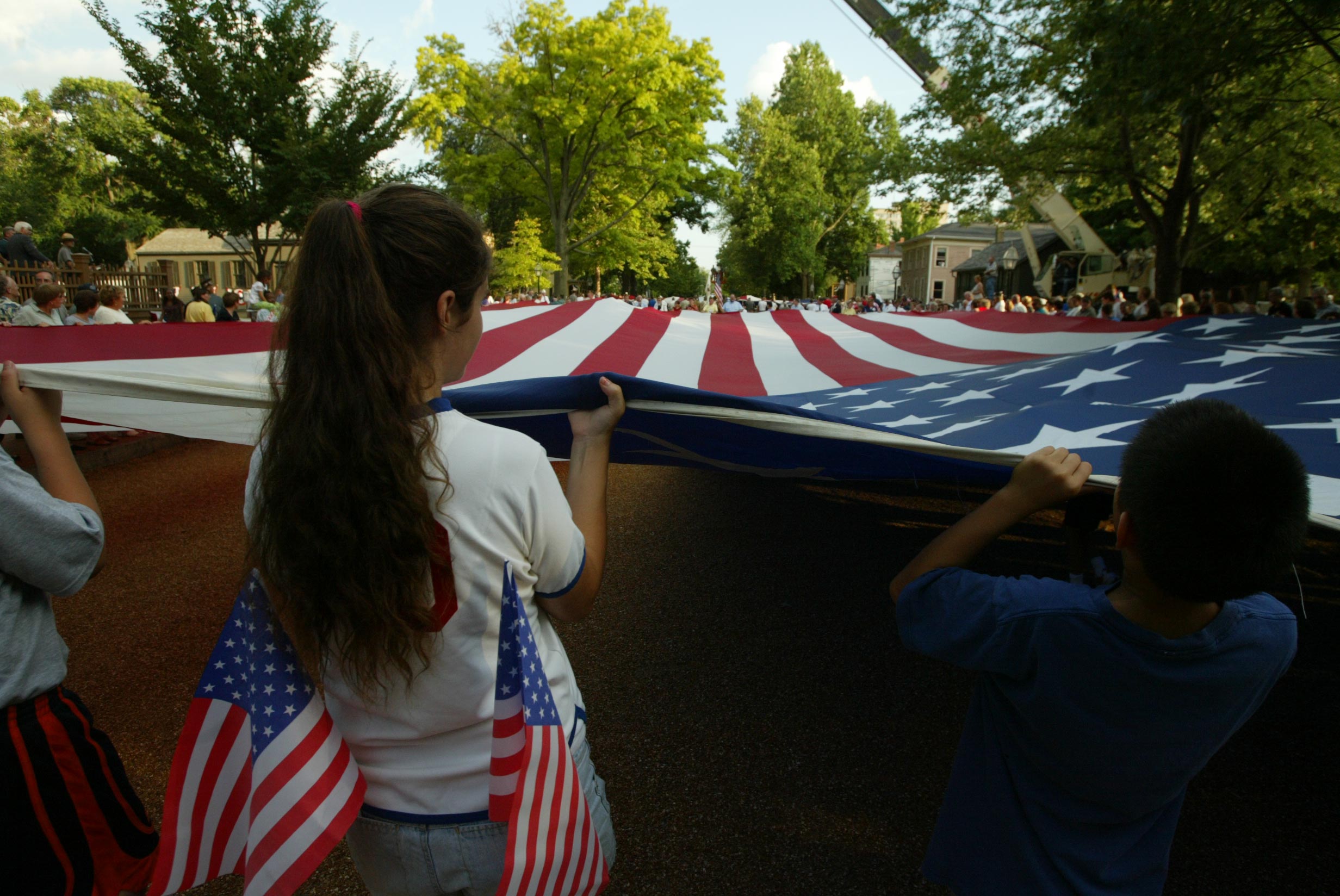 NA Lincoln Home NHS- National Flag Exhibit Honor Our Flag, Lincoln Home Flag exhibit, National Flag