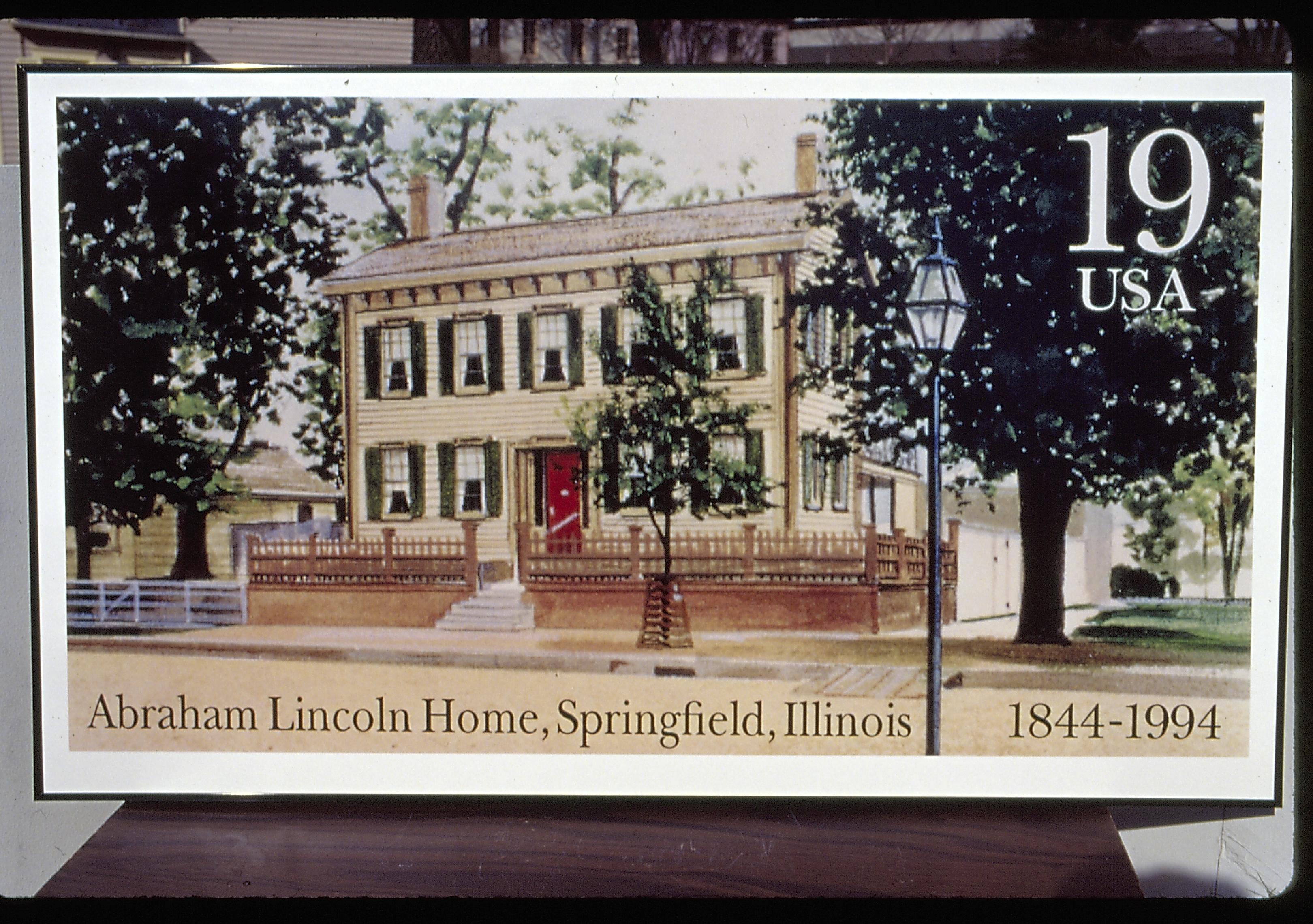 NA Lincoln Home NHS- LIHO Collection, USPS Postal Card activities, stamp