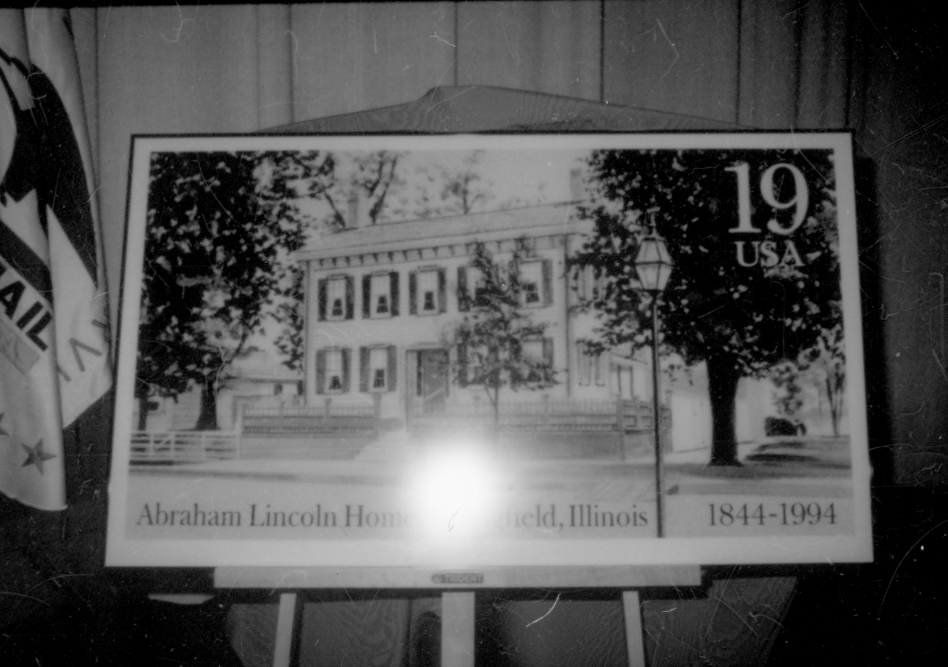 Lincoln Birthday Heritage Lectures Lincoln Home NHS- Postage Stamp, Heritage Lectures, 86354 postage stamp, birthday