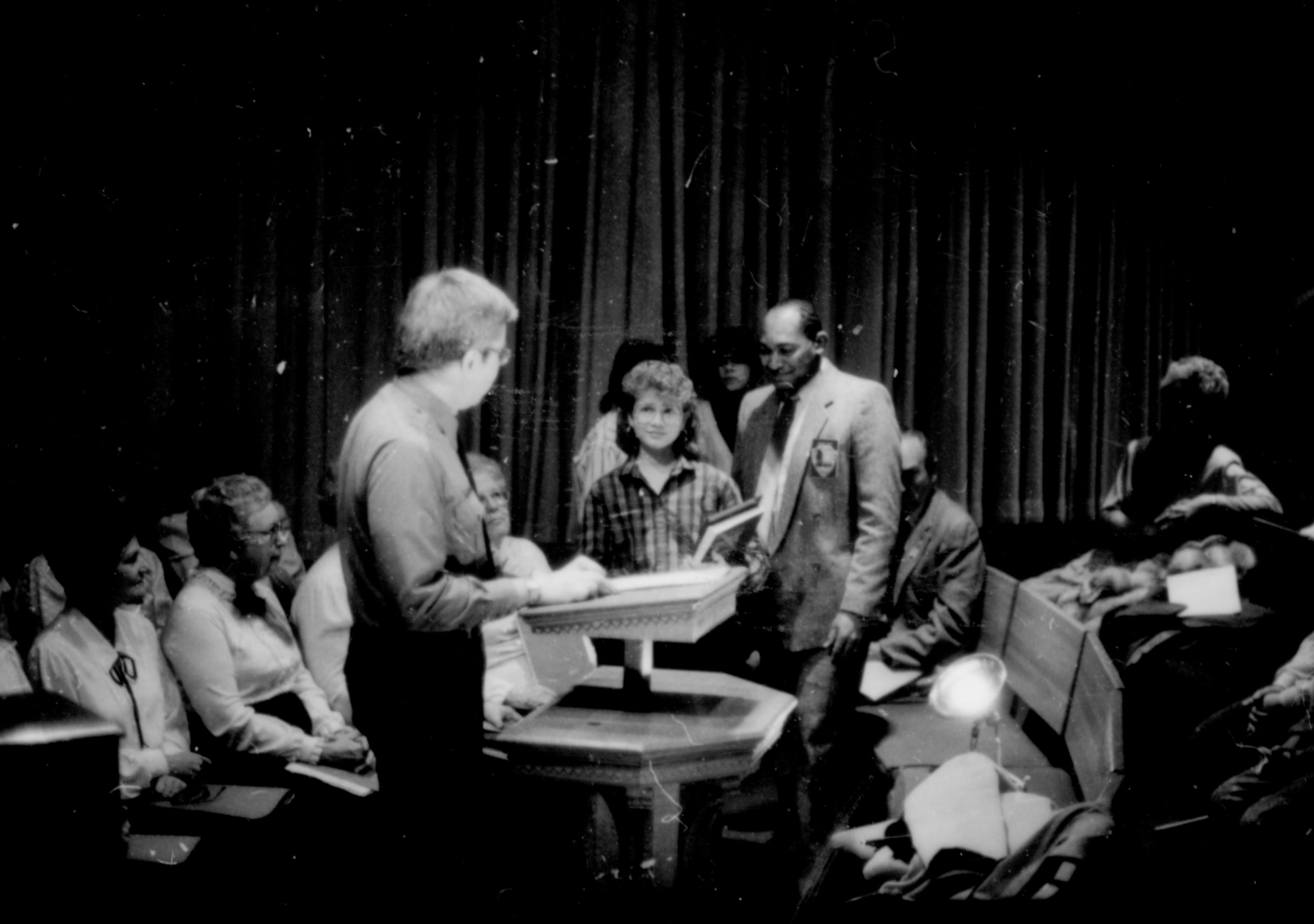 NA Lincoln Home NHS- Anti Apartheid Protest, 112 ceremony