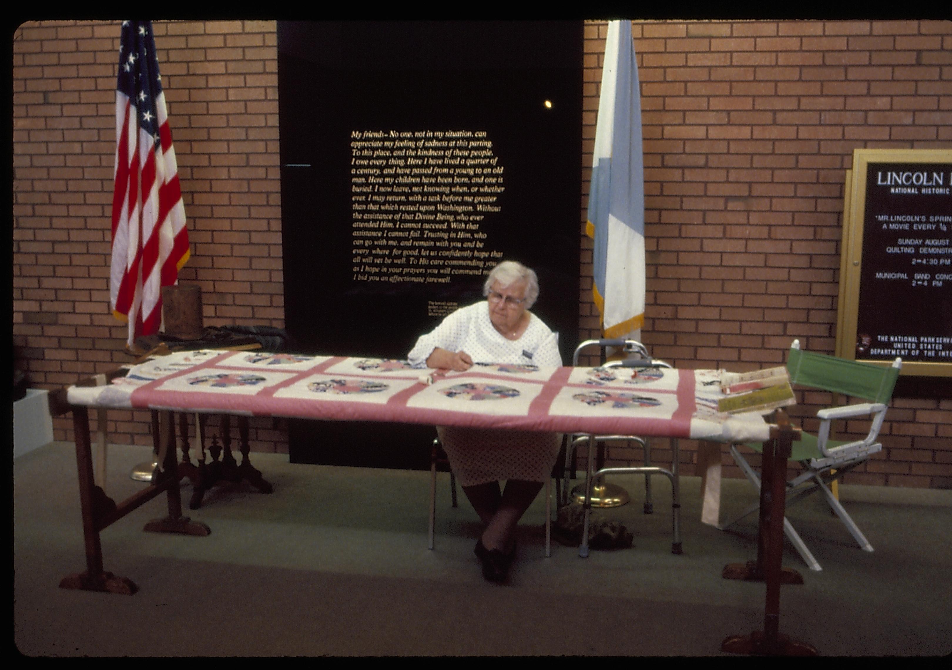 NA Lincoln Home NHS- Quilt Exhibit quilt, exhibit