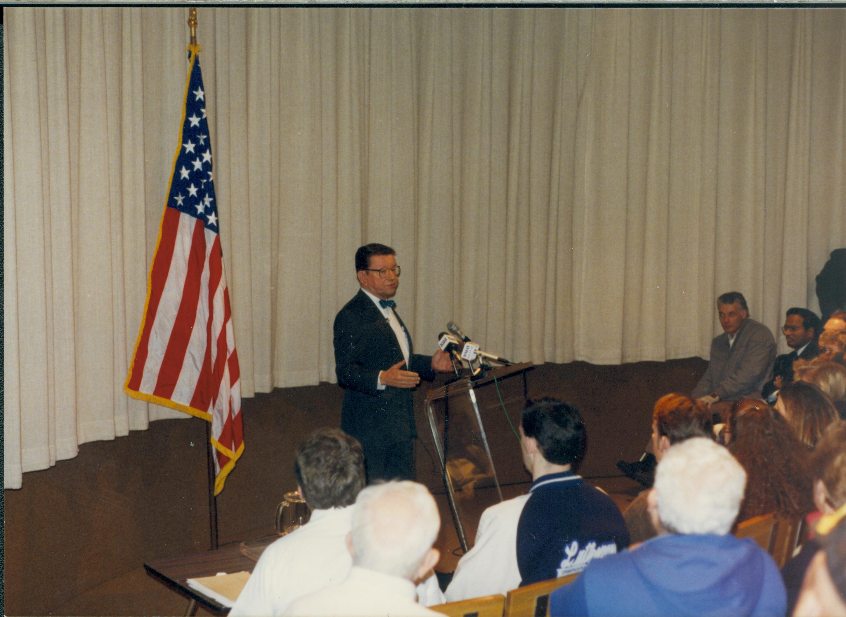 Sen. Paul Simon at LIHO Visitor Center Lincoln Home NHS- Sen. Paul Simon lecture, visit