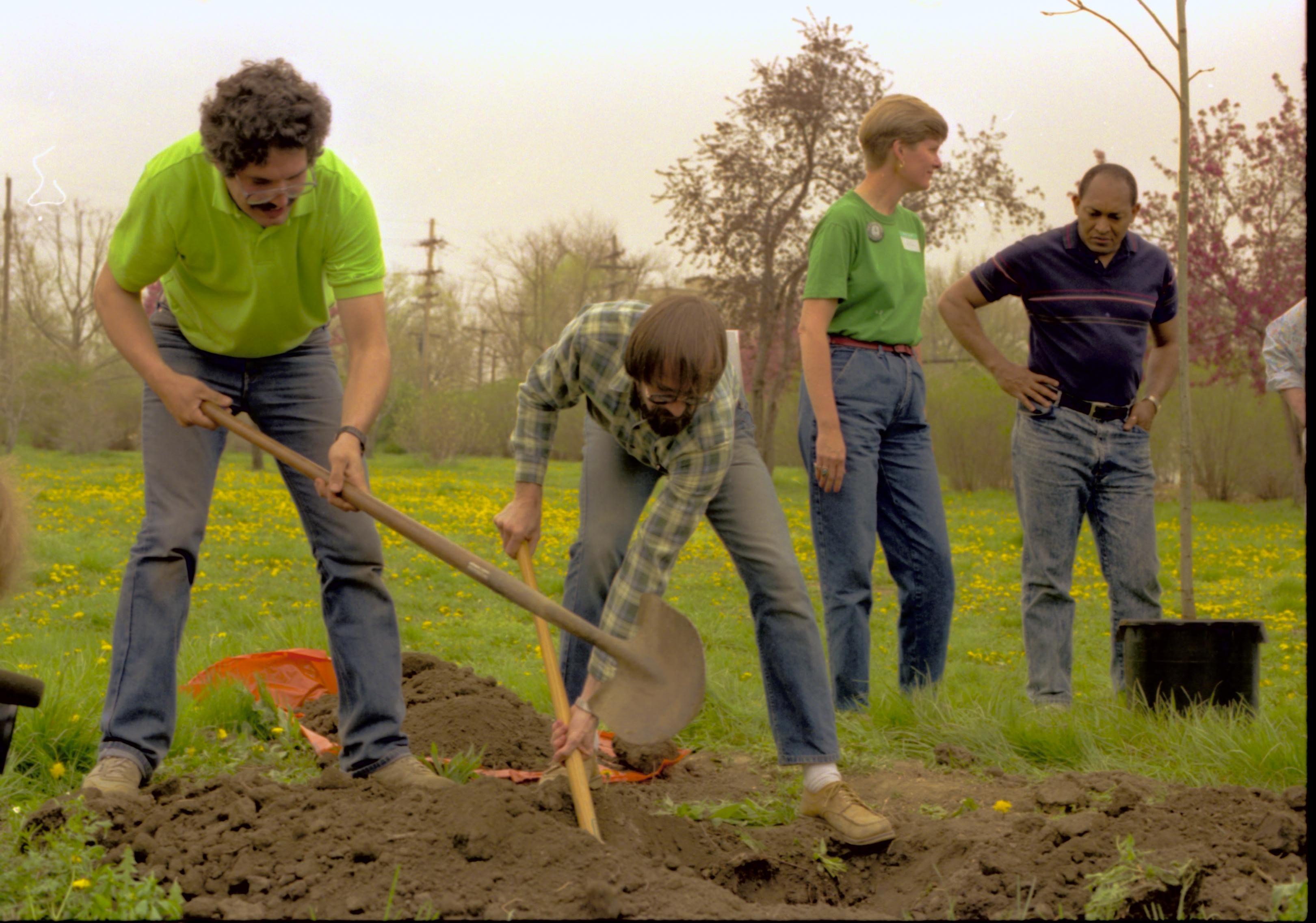 NA Lincoln Home NHS- Morse House Tree Planting, 64A Morse House, tree planting