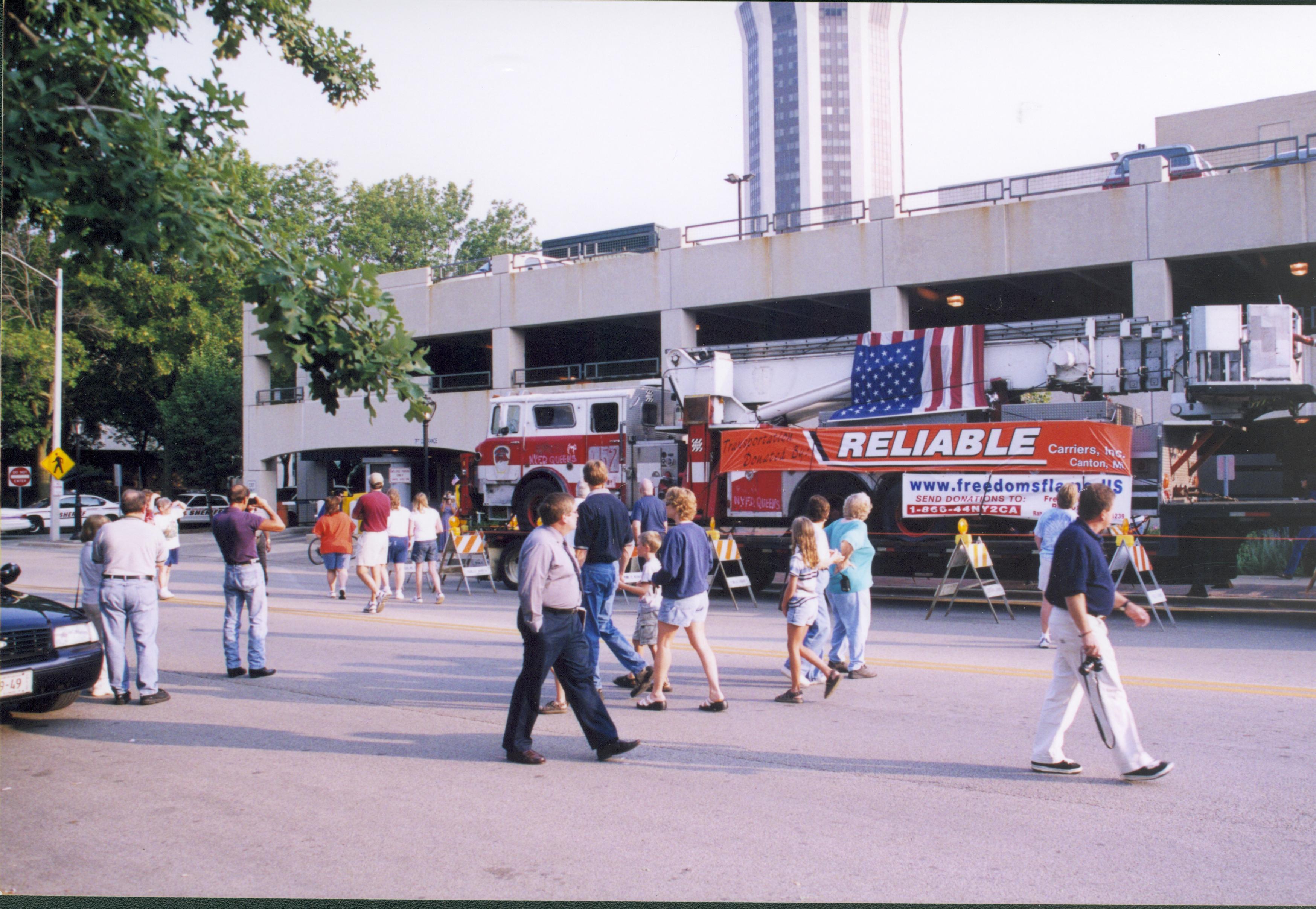 Firetruck from World Trade Center Lincoln Home NHS- World Trade Center,  Roll 2002 exp 9 World Trade Center, display