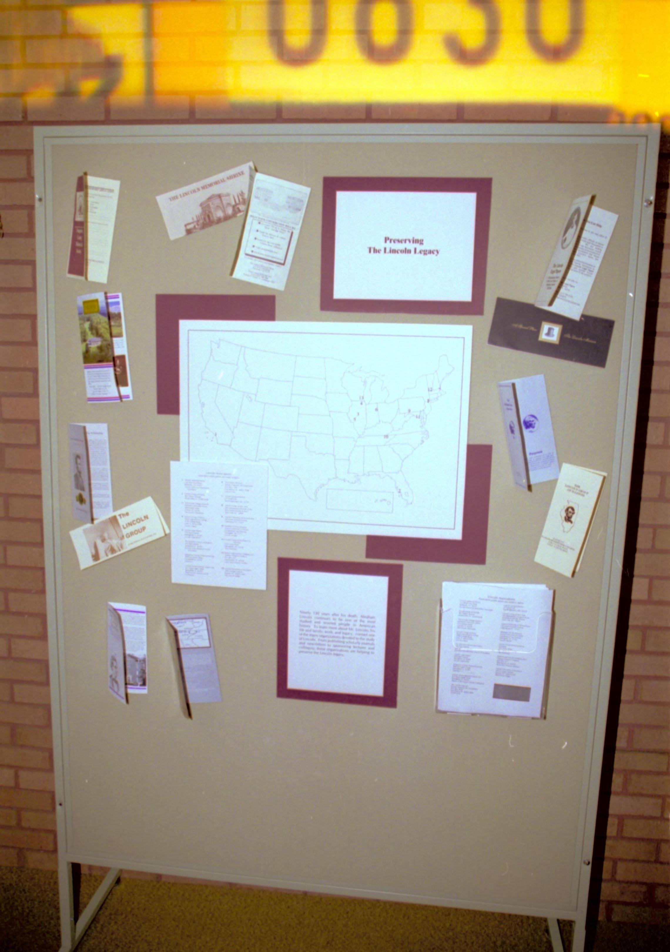 NA Lincoln Home NHS- Lincoln Birthday and Essay Contest exhibit