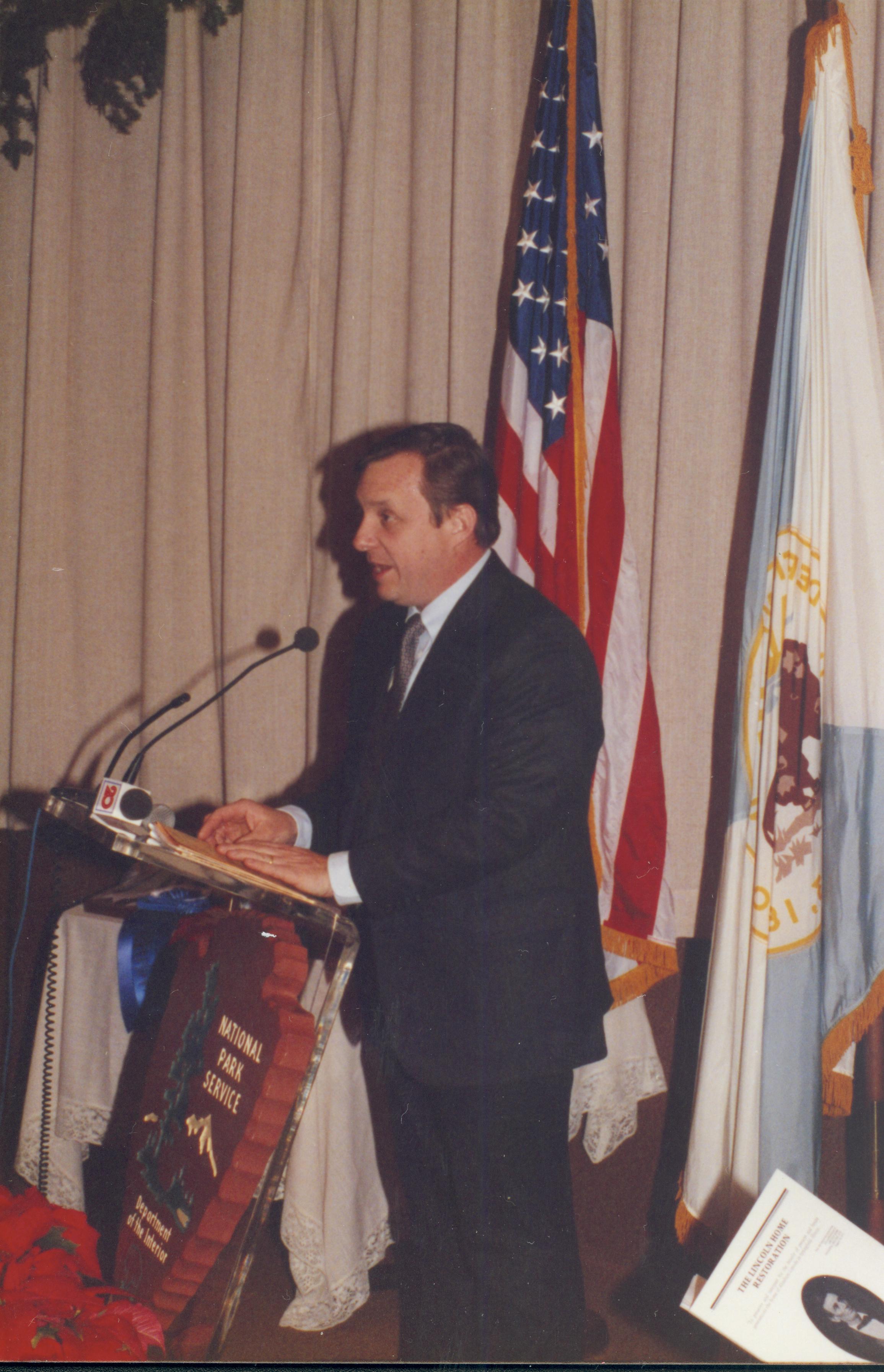 NA Lincoln Home NHS- Christmas in Licoln Neighborhood 1989 Christmas, ceremony, award