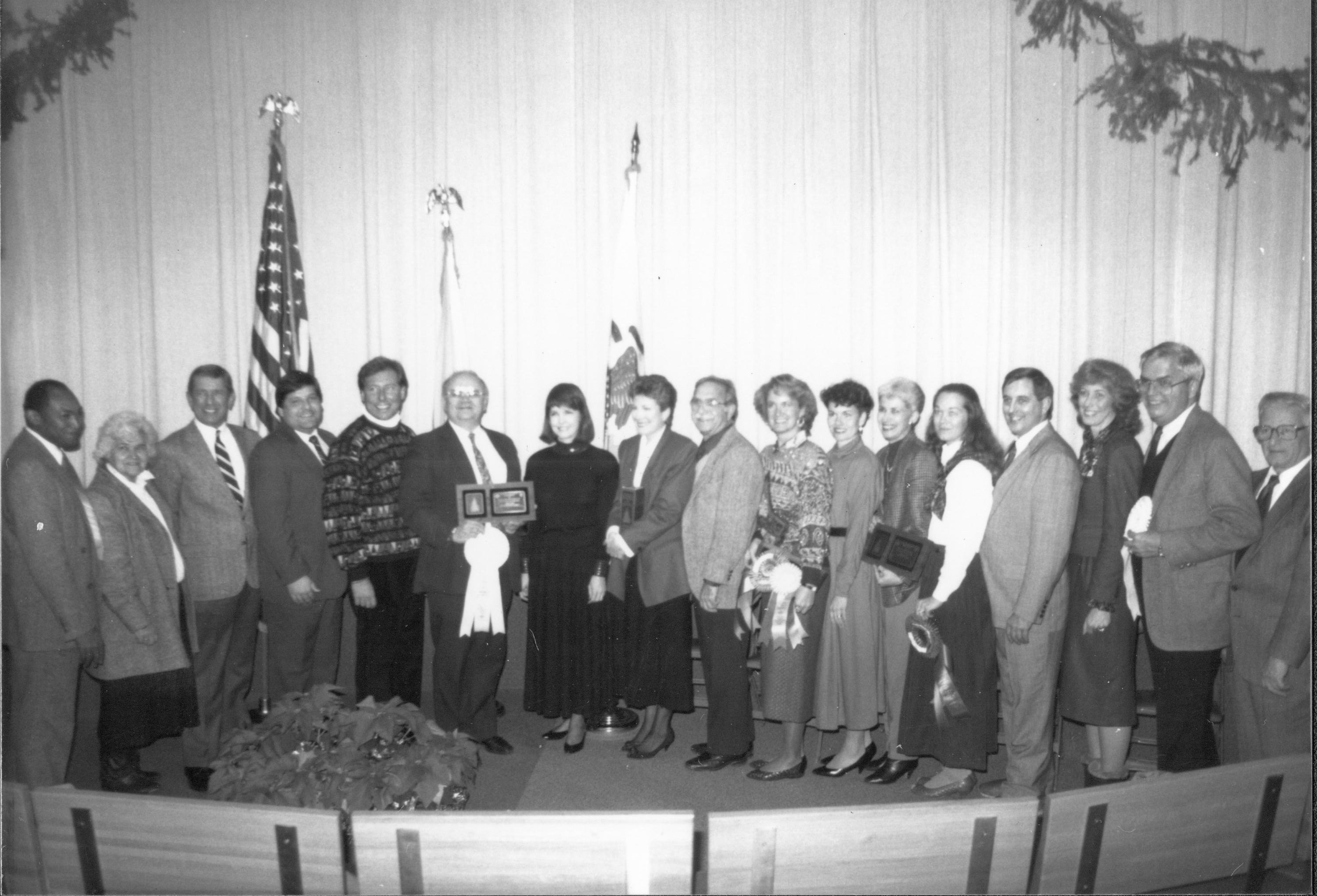NA Lincoln Home NHS- Christmas in Licoln Neighborhood 1989 Christmas, ceremony, award