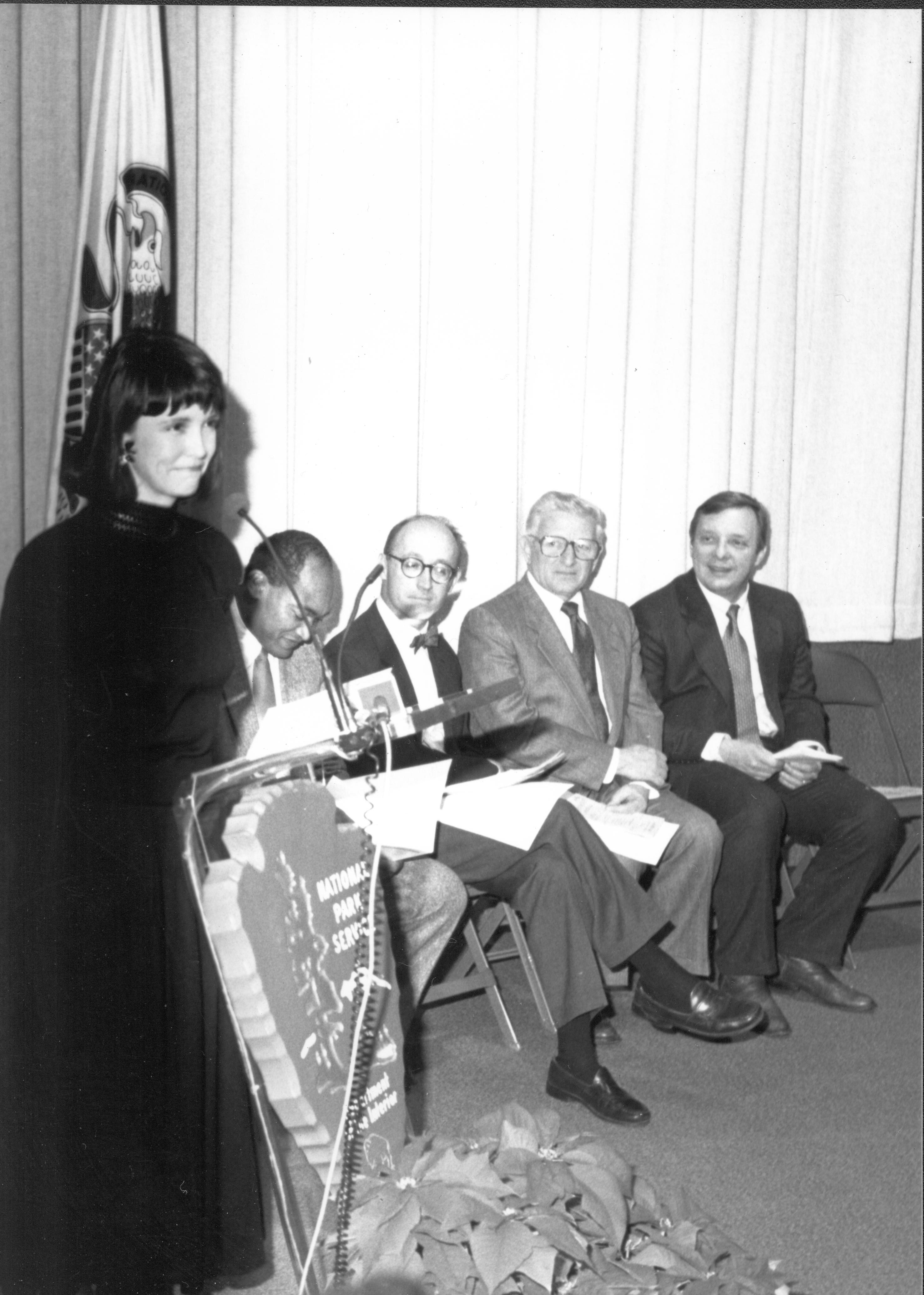 NA Lincoln Home NHS- Christmas in Licoln Neighborhood 1989 Christmas, ceremony, award