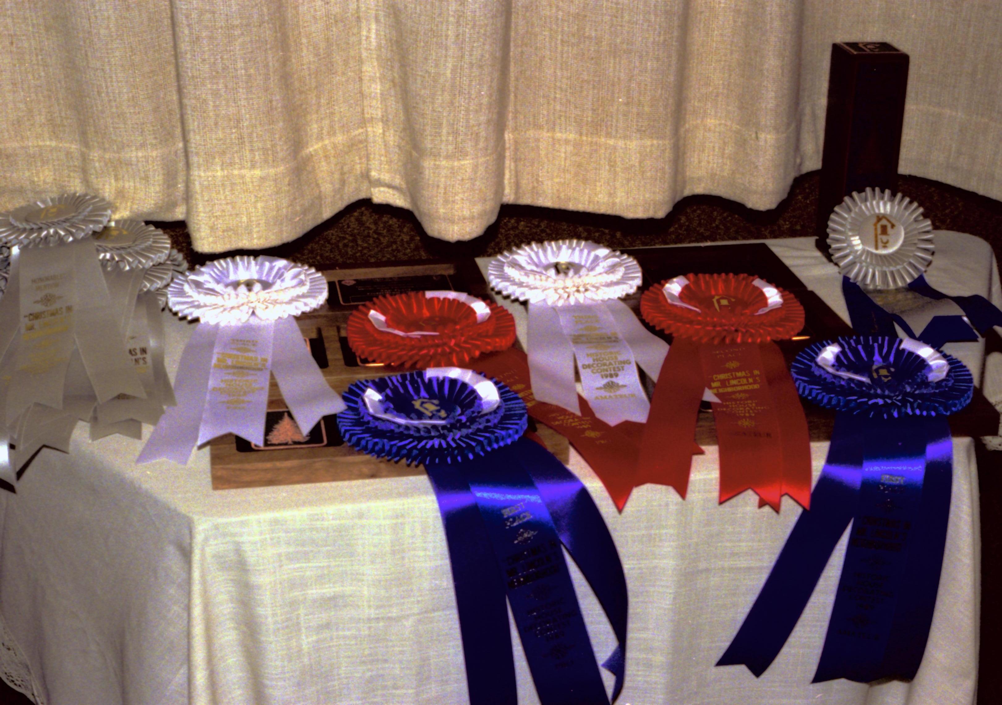 NA Lincoln Home NHS- Christmas in Licoln Neighborhood 1989, 8488, 143A, 25 Christmas, award, ceremony
