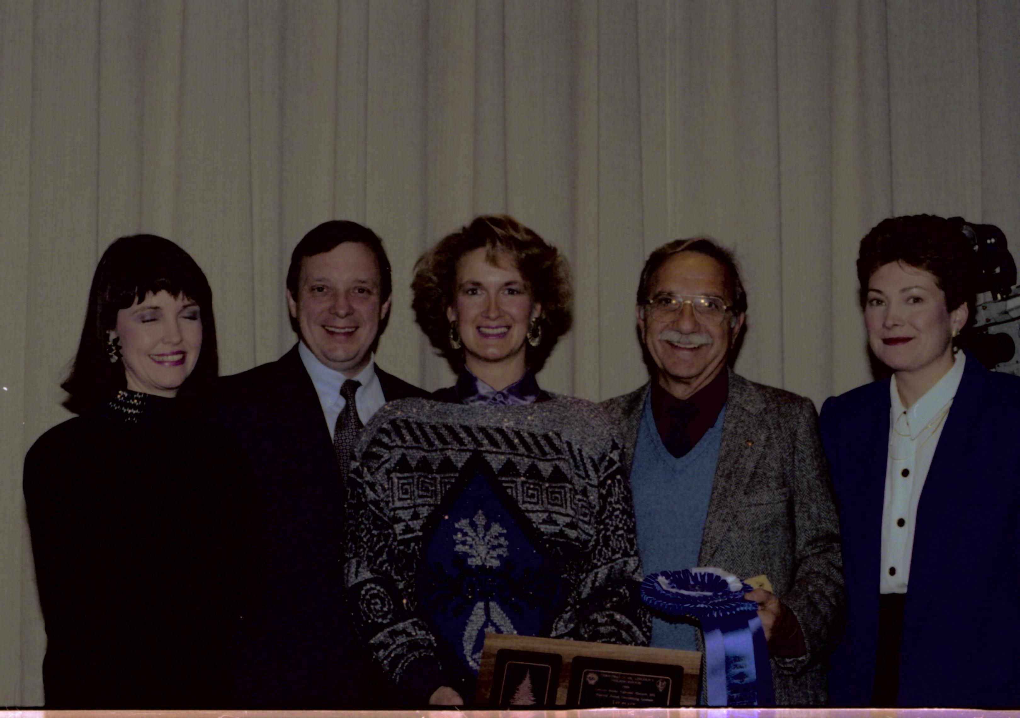 NA Lincoln Home NHS- Christmas in Licoln Neighborhood 1989, 8488, 142A, 24 Christmas, award, ceremony
