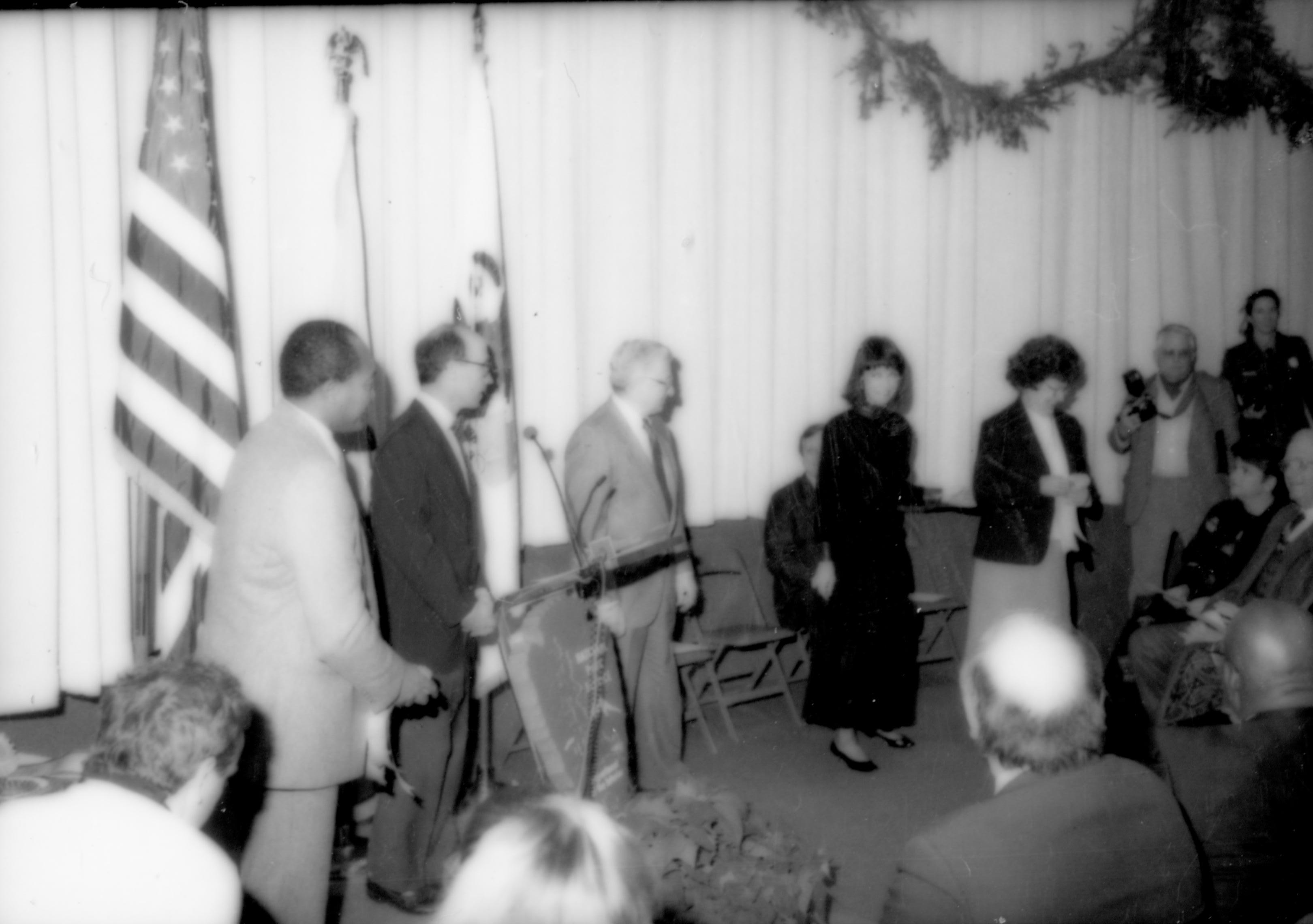 NA Lincoln Home NHS- Christmas in Licoln Neighborhood 1989, 88312, 56A Christmas, award, ceremony