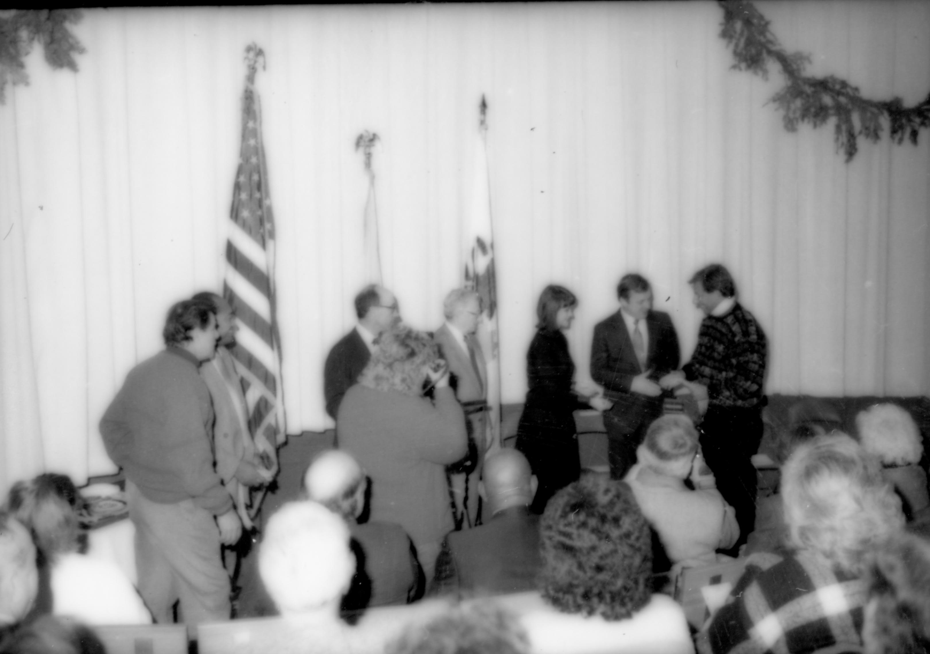 NA Lincoln Home NHS- Christmas in Licoln Neighborhood 1989, 88312, 56A Christmas, award, ceremony