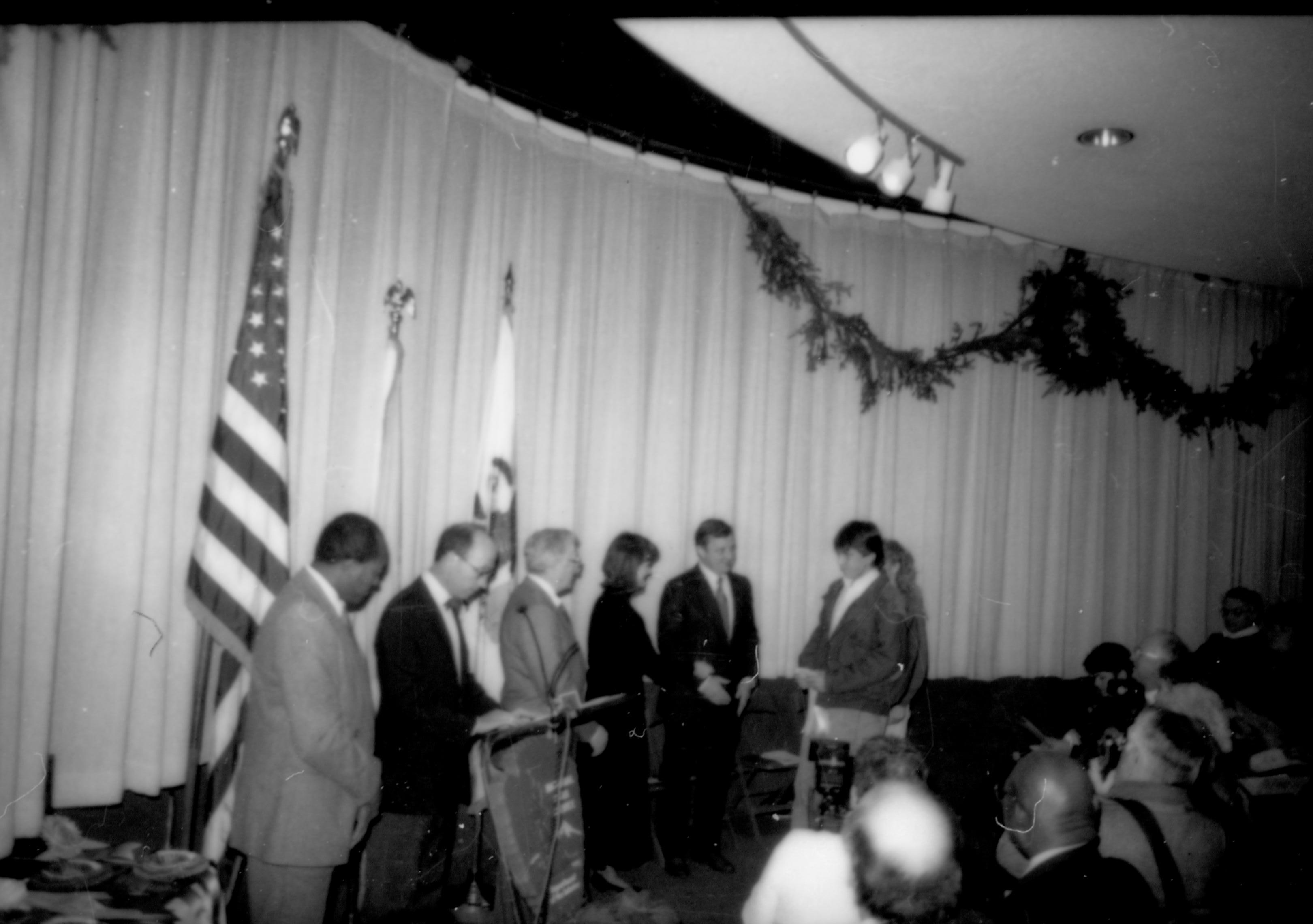 NA Lincoln Home NHS- Christmas in Licoln Neighborhood 1989, 88315 Christmas, neighborhood, ceremony