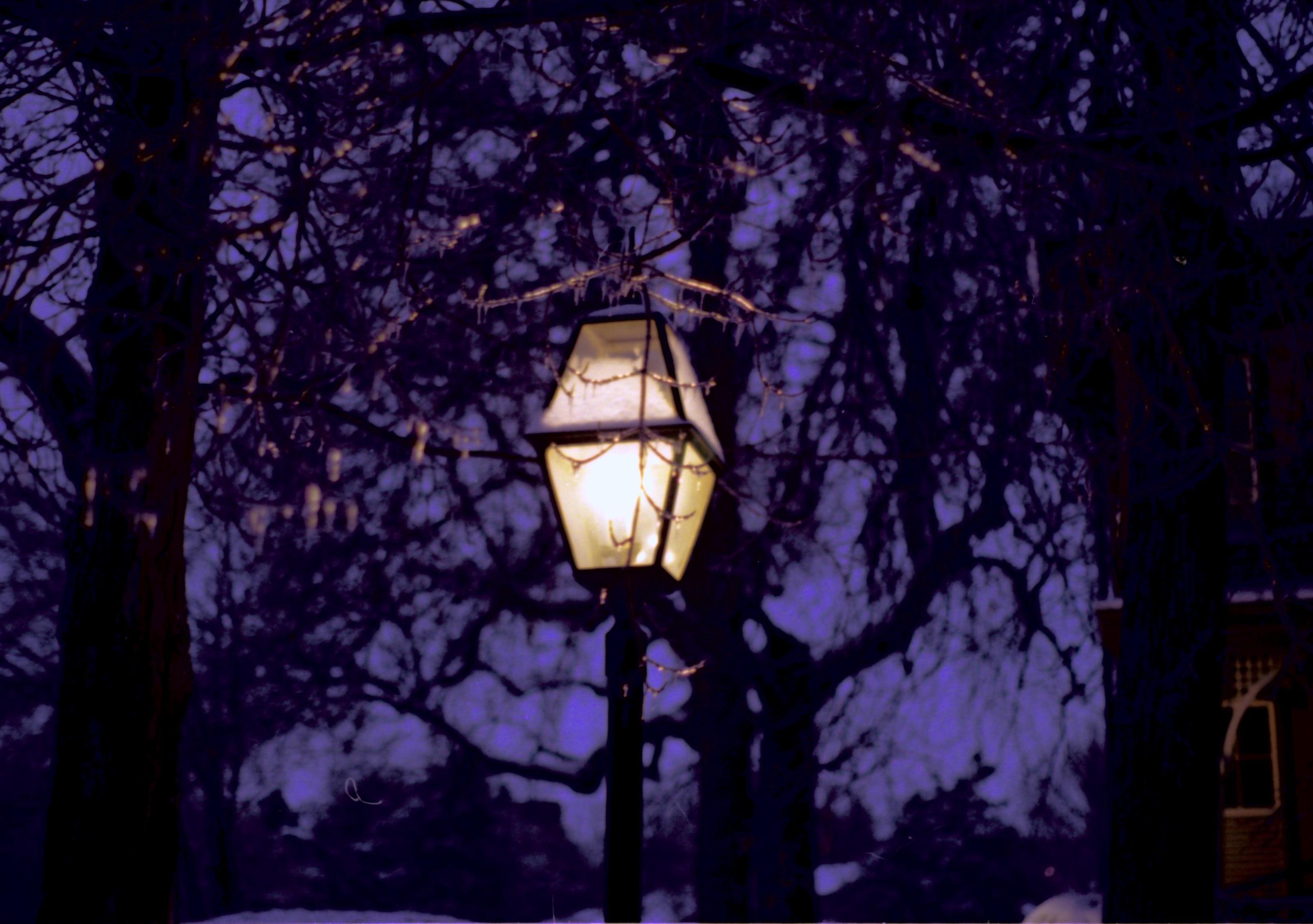 NA Lincoln Home NHS- Christmas in Licoln Neighborhood 1993, Holiday Decorations Christmas, decorations, neighborhood, night