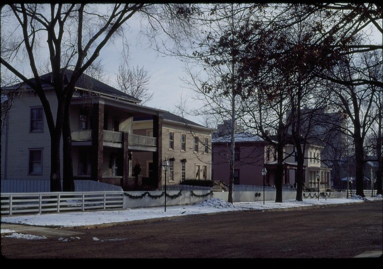 NA Lincoln Home NHS- Christmas in Licoln Neighborhood 1993, Holiday Decorations Christmas, decorations, neighborhood