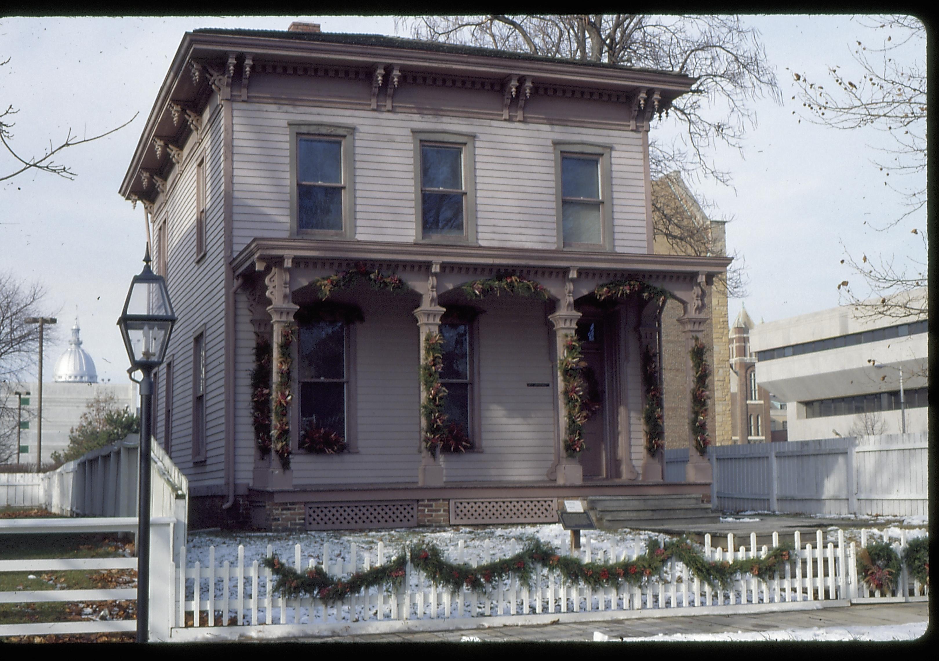 NA Lincoln Home NHS- Christmas in Licoln Neighborhood 1993, Holiday Decorations Christmas, decorations, neighborhood