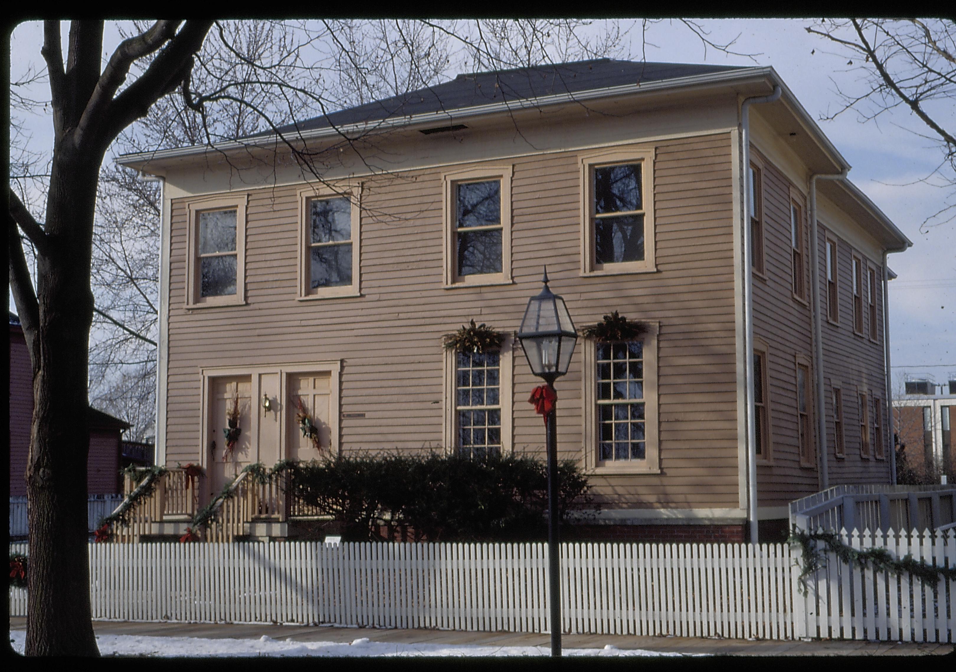 NA Lincoln Home NHS- Christmas in Licoln Neighborhood 1993, Holiday Decorations Christmas, decorations, neighborhood