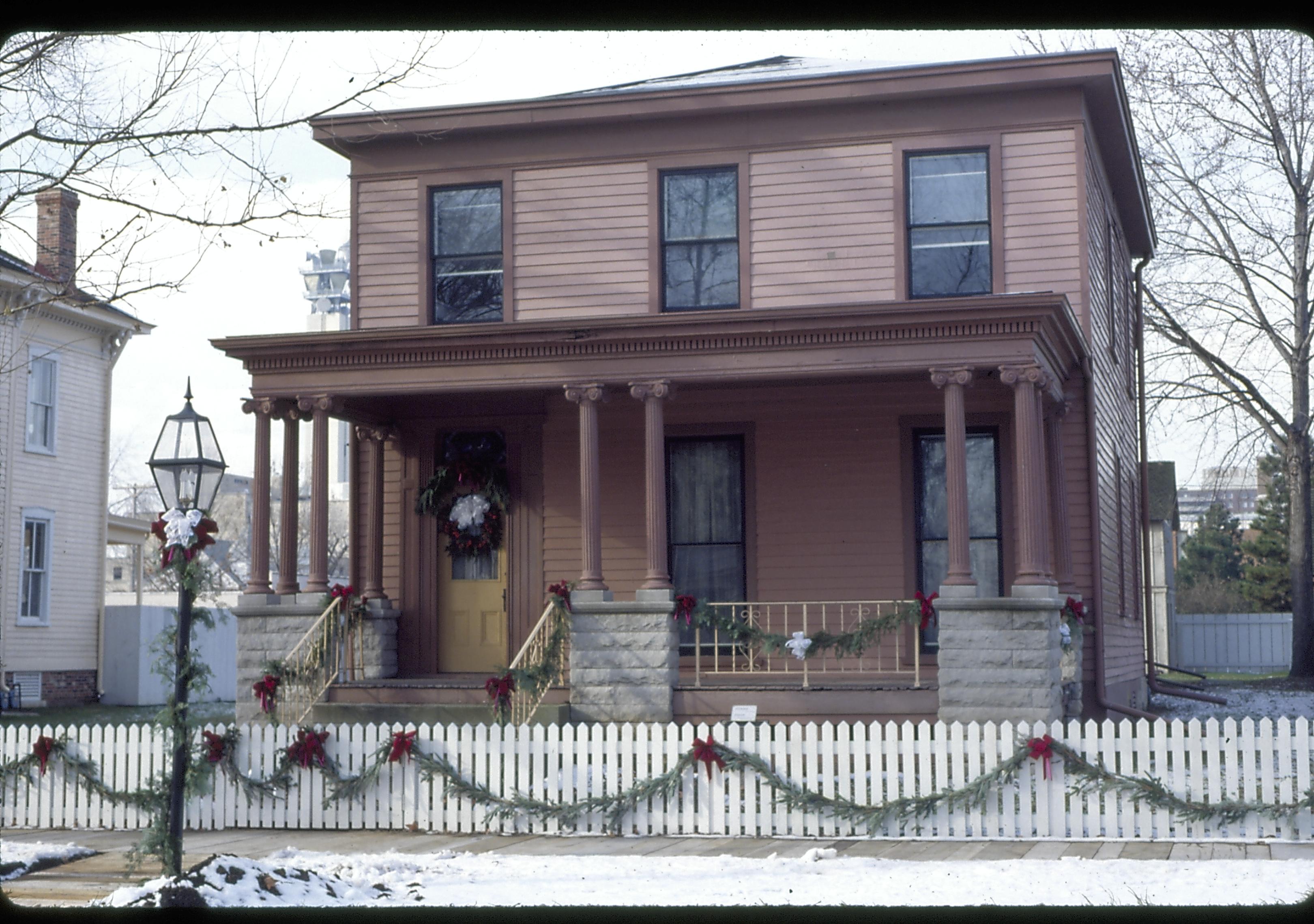 NA Lincoln Home NHS- Christmas in Licoln Neighborhood 1993, Holiday Decorations Christmas, decorations, neighborhood