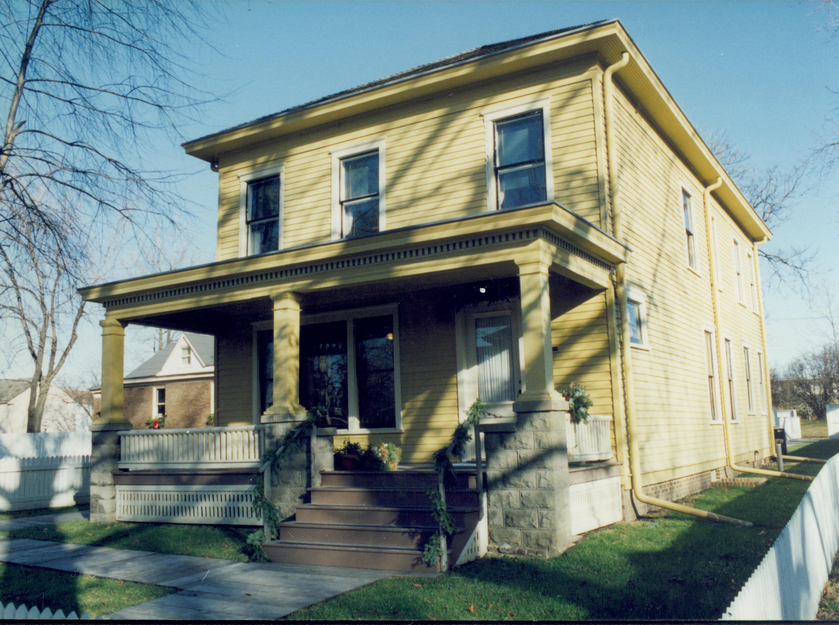 NA Lincoln Home NHS- Christmas in Licoln Neighborhood 1993, Holiday Decorations Christmas, decorations, neighborhood