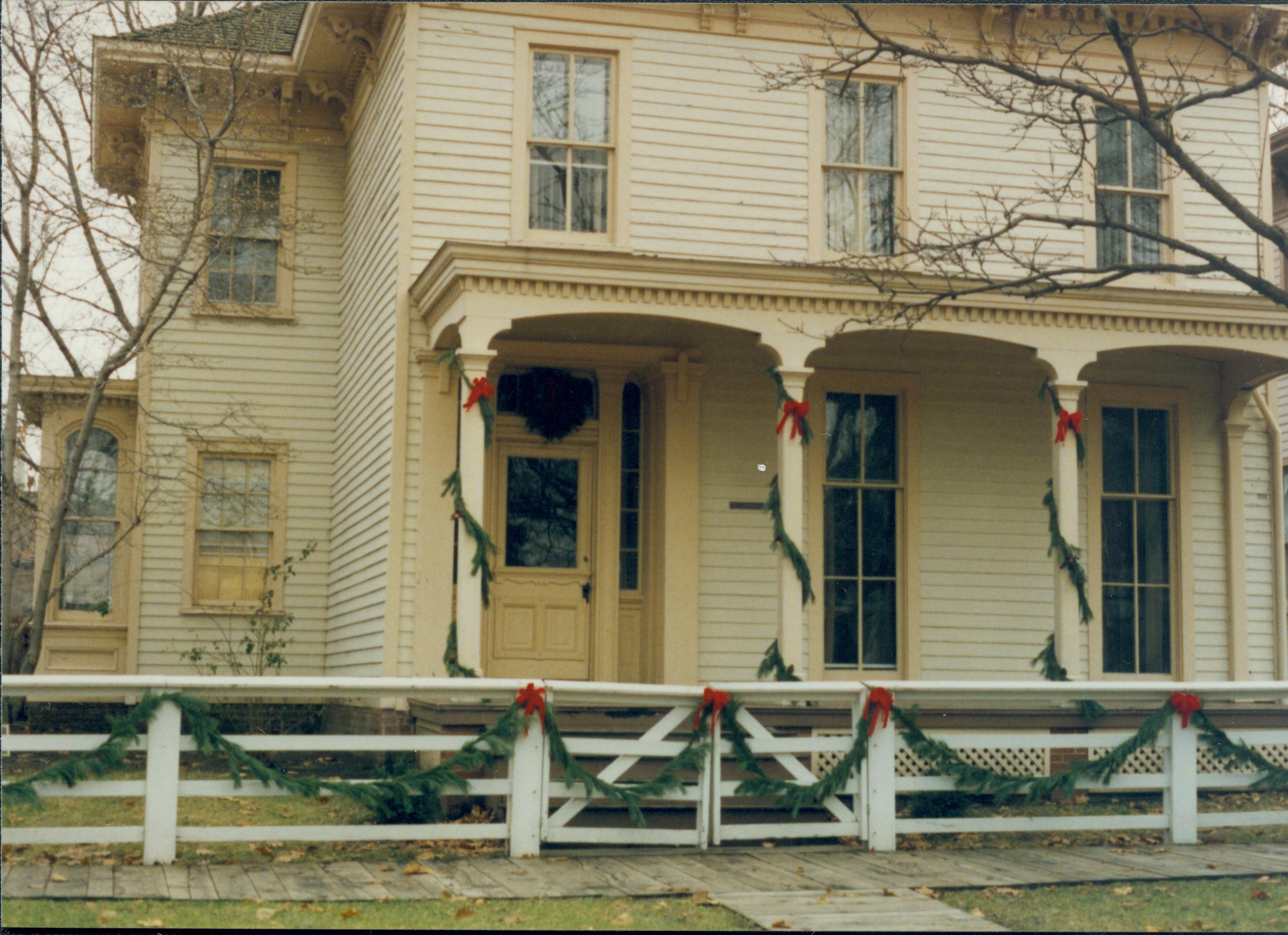 NA Lincoln Home NHS- Christmas in Licoln Neighborhood 1993, Holiday Decorations Christmas, decorations, neighborhood