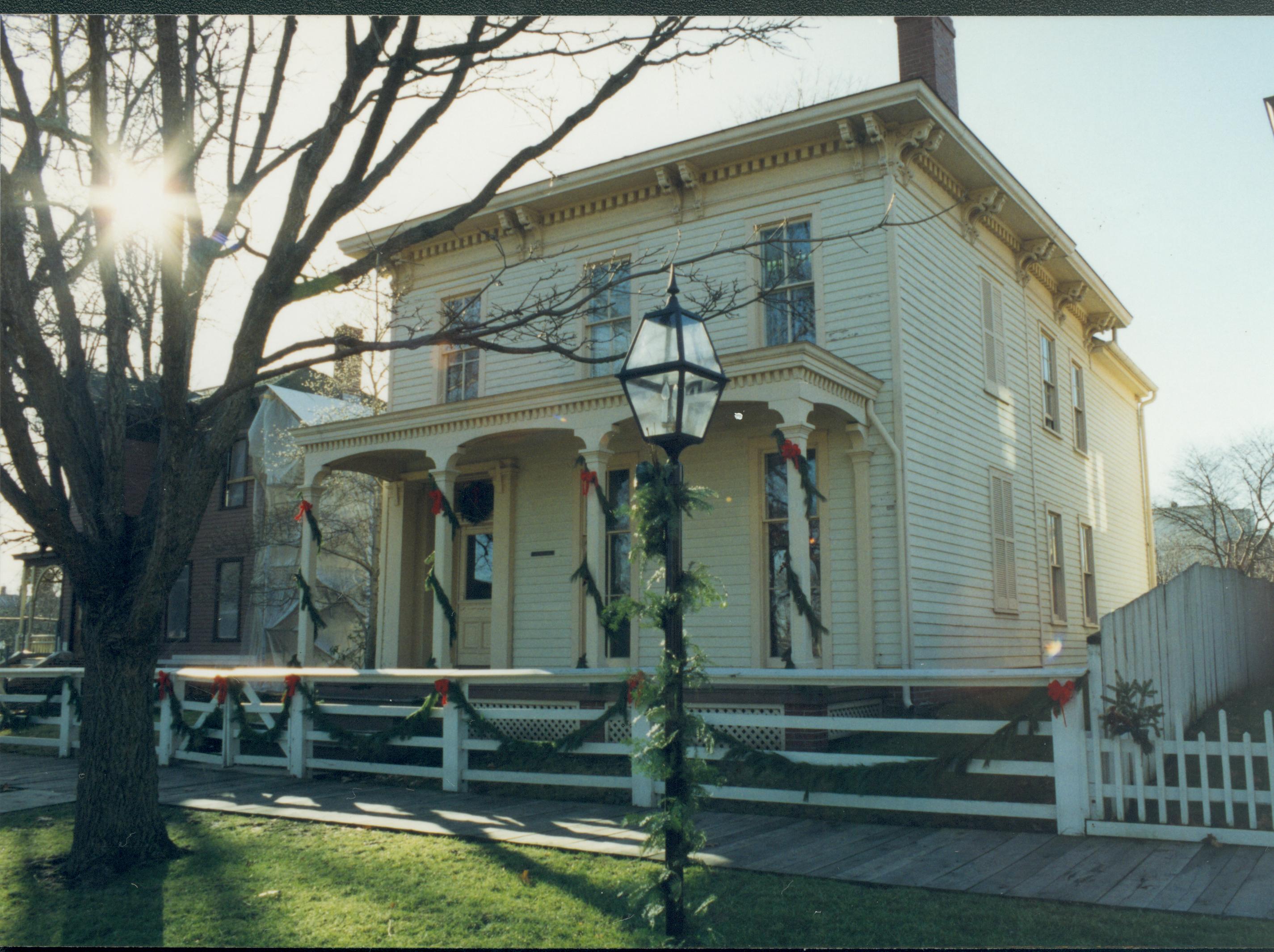 NA Lincoln Home NHS- Christmas in Licoln Neighborhood 1993, Holiday Decorations Christmas, decorations, neighborhood