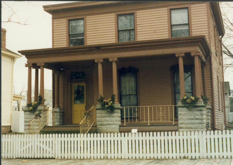 NA Lincoln Home NHS- Christmas in Licoln Neighborhood 1993, Holiday Decorations Christmas, decorations, neighborhood