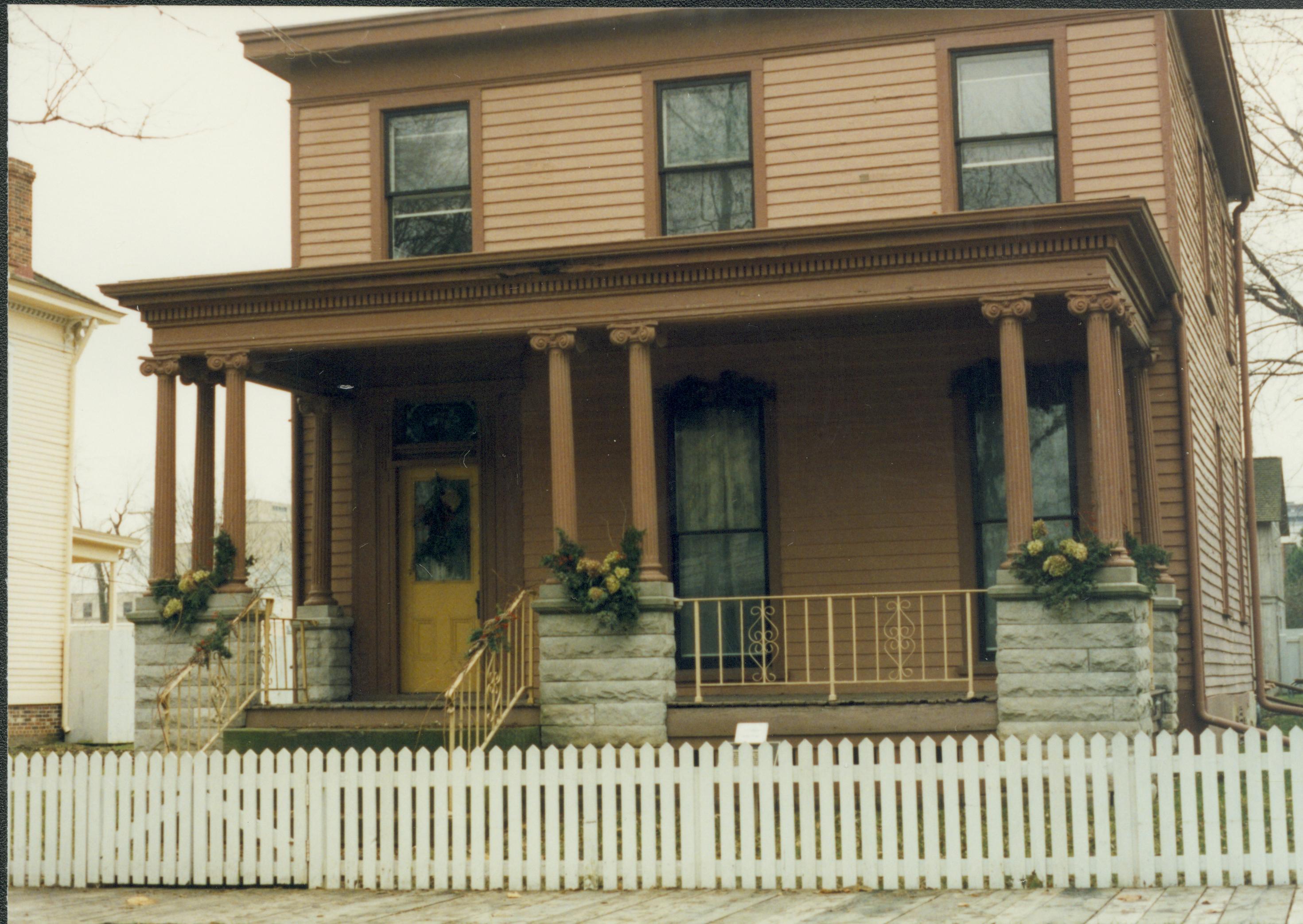 NA Lincoln Home NHS- Christmas in Licoln Neighborhood 1993, Holiday Decorations Christmas, decorations, neighborhood