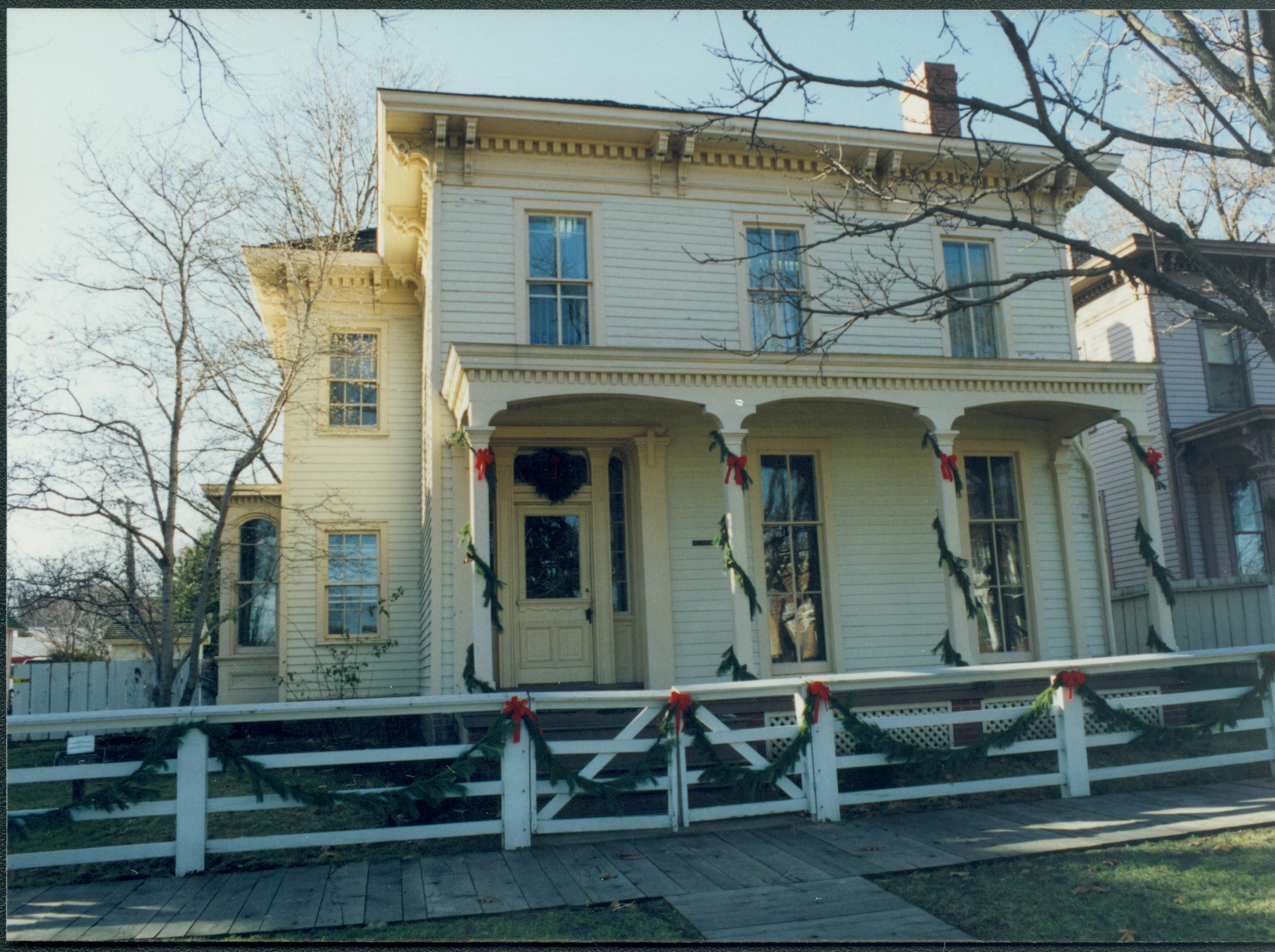 NA Lincoln Home NHS- Christmas in Licoln Neighborhood 1993, Holiday Decorations Christmas, decorations, neighborhood