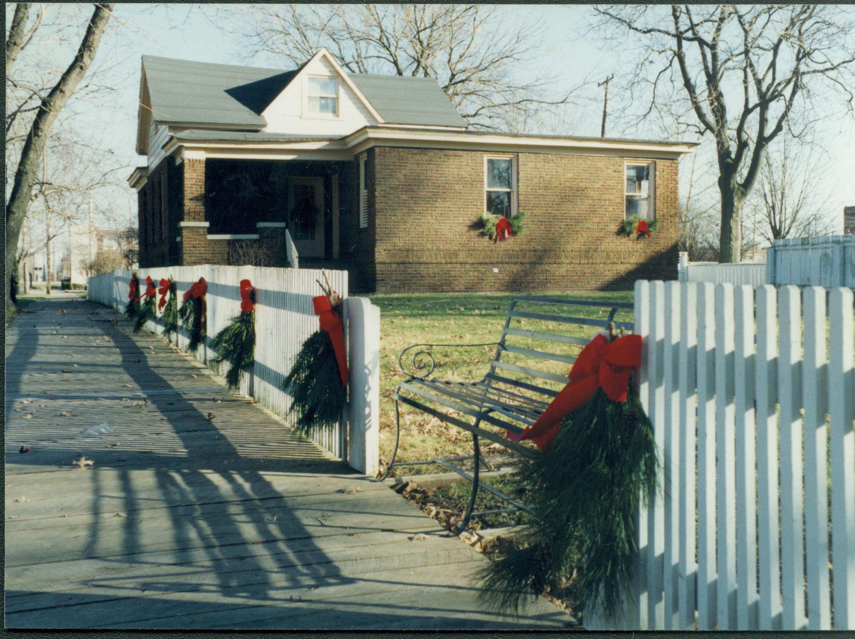 NA Lincoln Home NHS- Christmas in Licoln Neighborhood 1993, Holiday Decorations Christmas, decorations, neighborhood