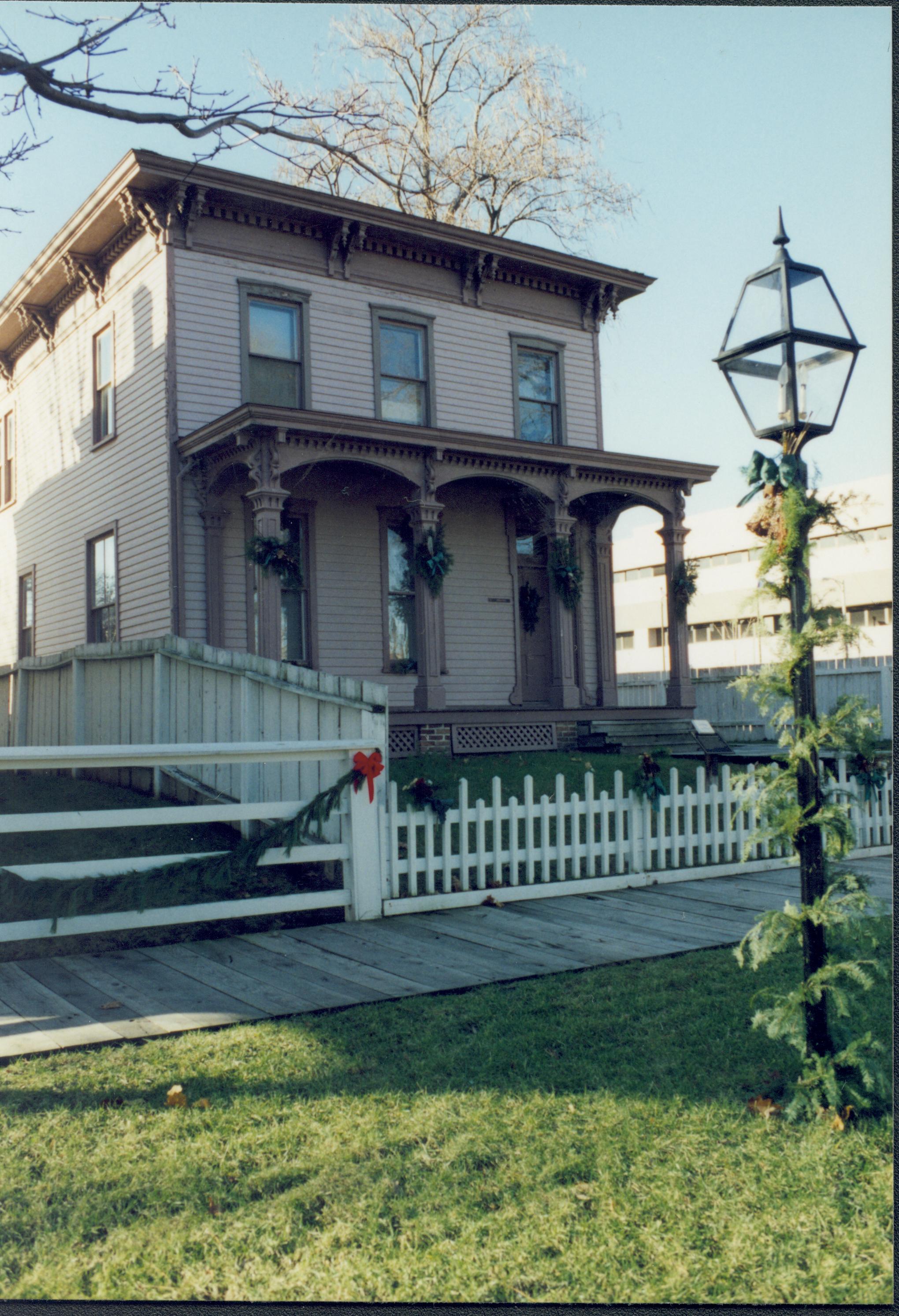 NA Lincoln Home NHS- Christmas in Licoln Neighborhood 1993, Holiday Decorations Christmas, decorations, neighborhood