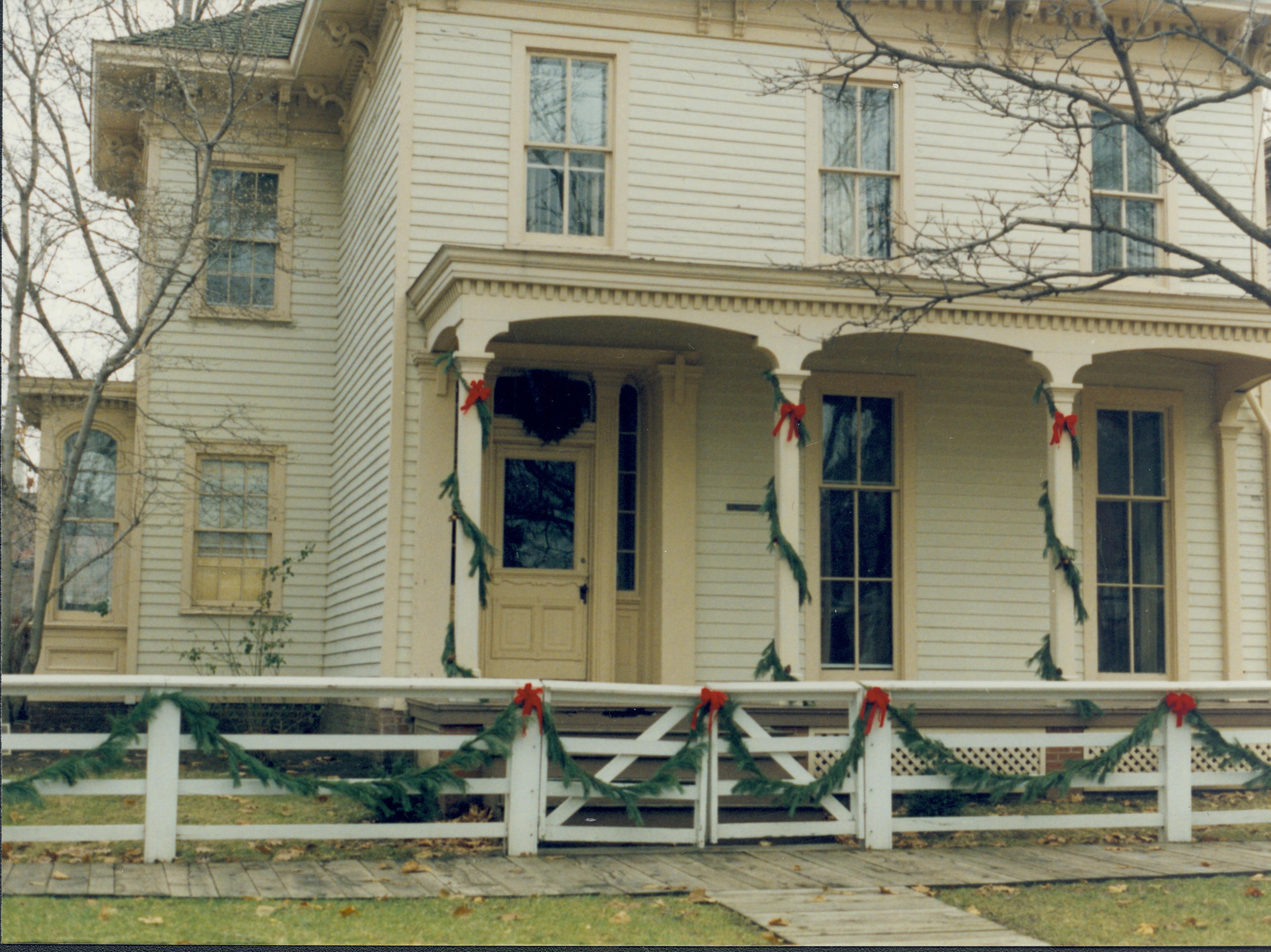 NA Lincoln Home NHS- Christmas in Licoln Neighborhood 1993, Holiday Decorations Christmas, decorations, neighborhood