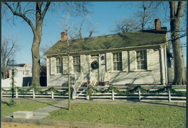 NA Lincoln Home NHS- Christmas in Licoln Neighborhood 1993, Holiday Decorations Christmas, decorations, neighborhood