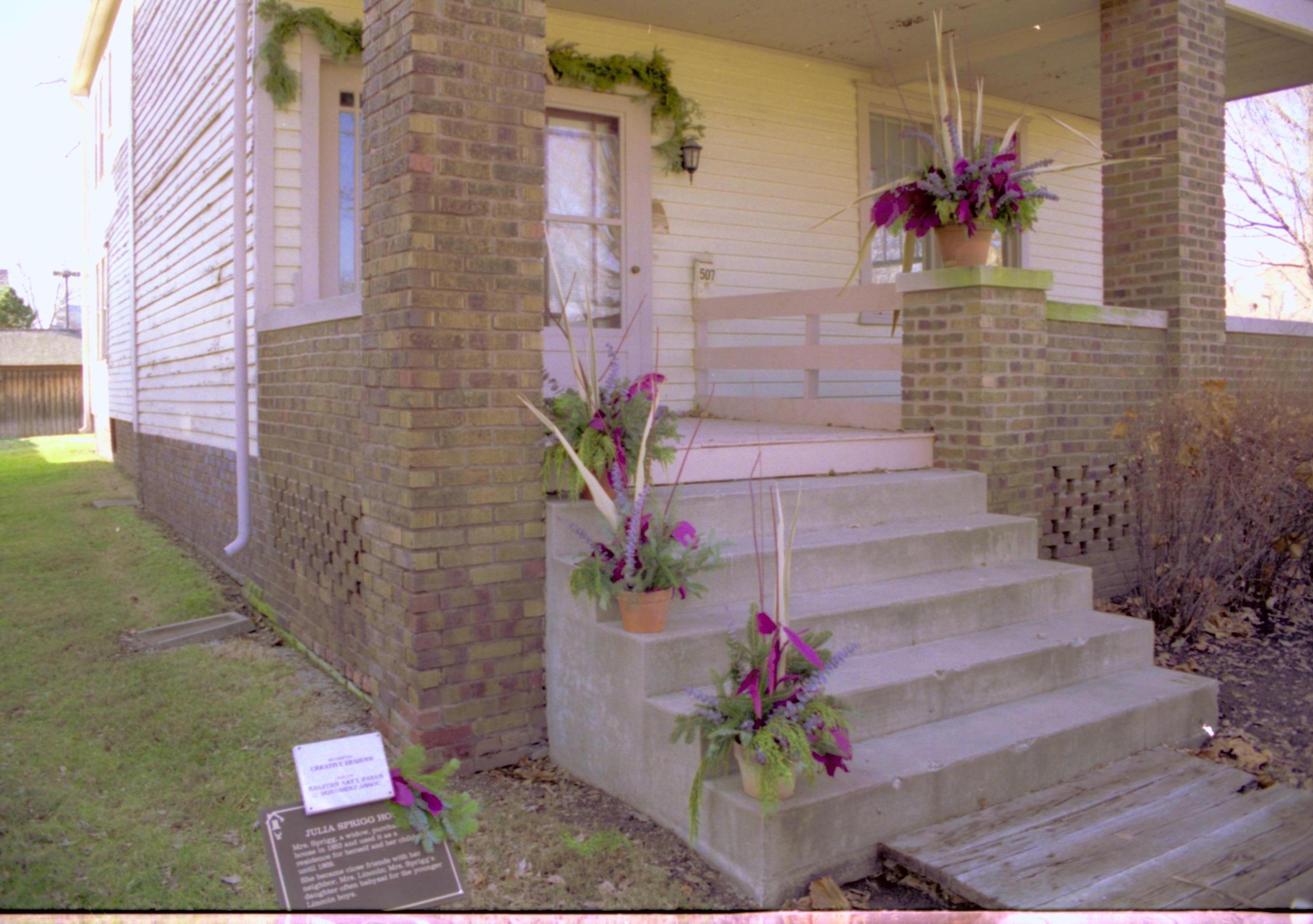 NA Lincoln Home NHS- Christmas in Licoln Neighborhood 1993, Holiday Decorations Christmas, decorations, neighborhood