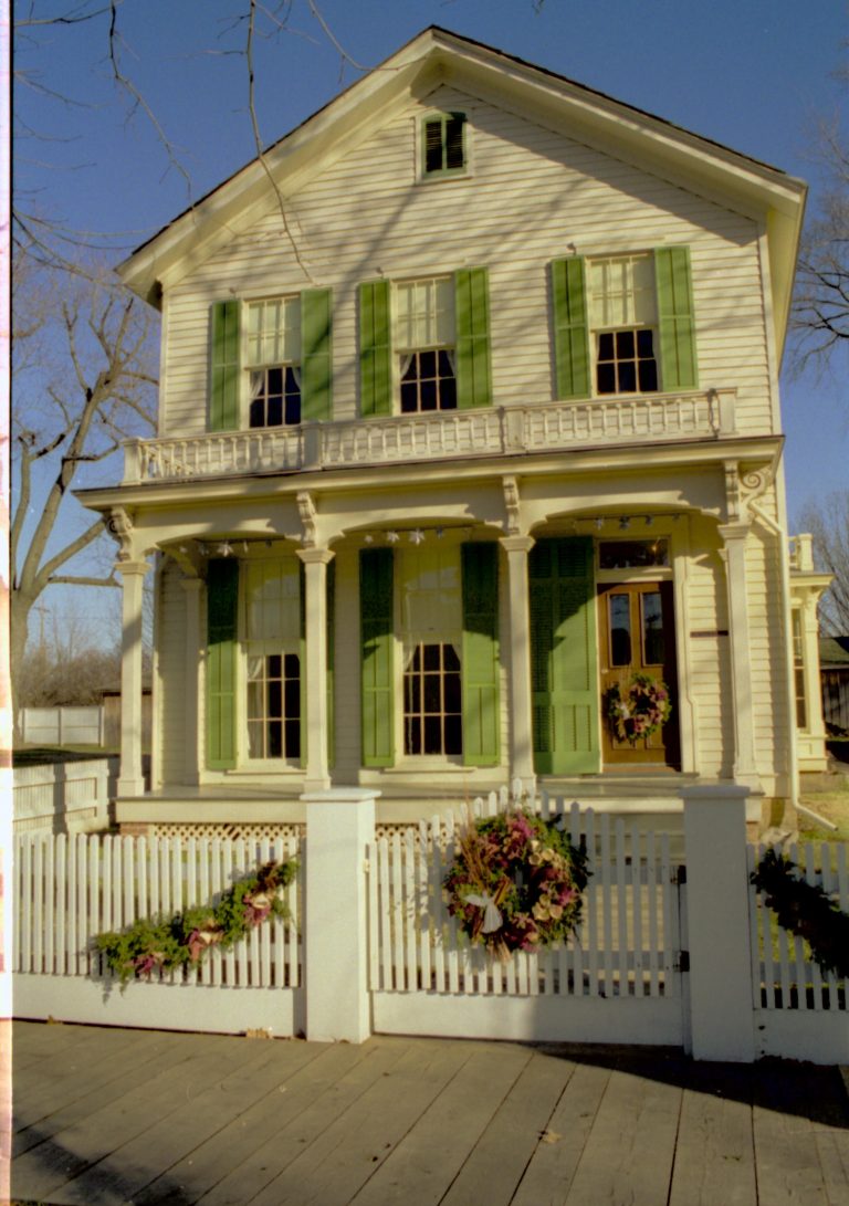 NA Lincoln Home NHS- Christmas in Licoln Neighborhood 1993, Holiday Decorations Christmas, decorations, neighborhood