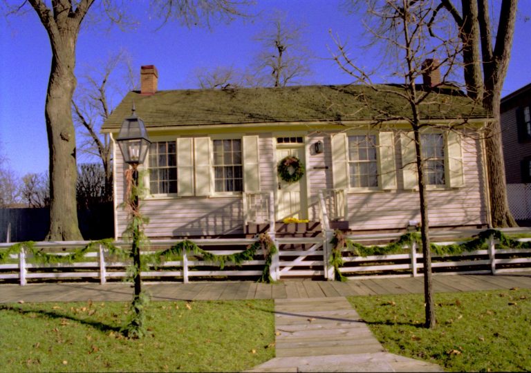 NA Lincoln Home NHS- Christmas in Licoln Neighborhood 1993, Holiday Decorations Christmas, decorations, neighborhood