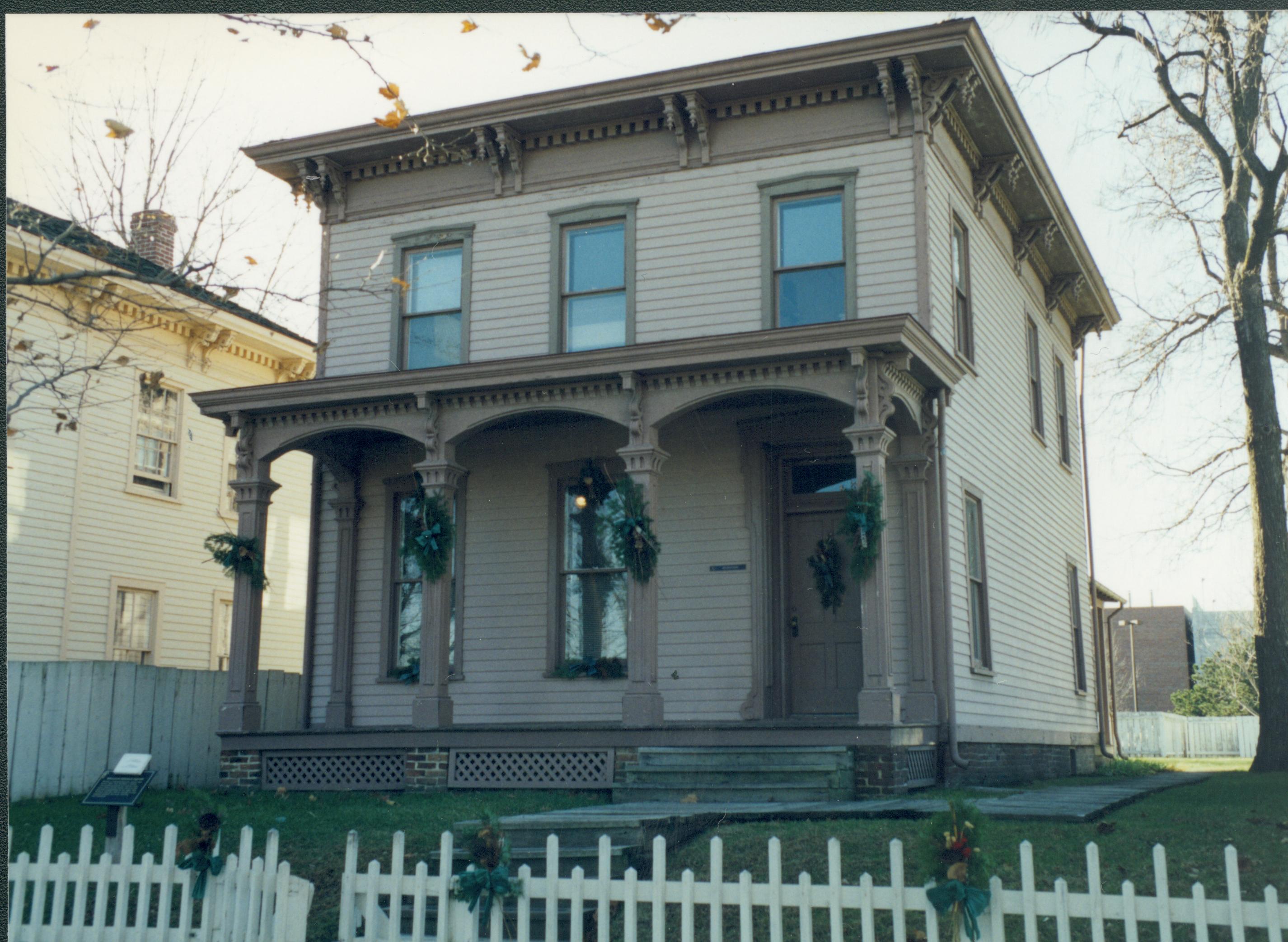 NA Lincoln Home NHS- Christmas in Licoln Neighborhood 1993, Holiday Decorations Christmas, decorations, neighborhood