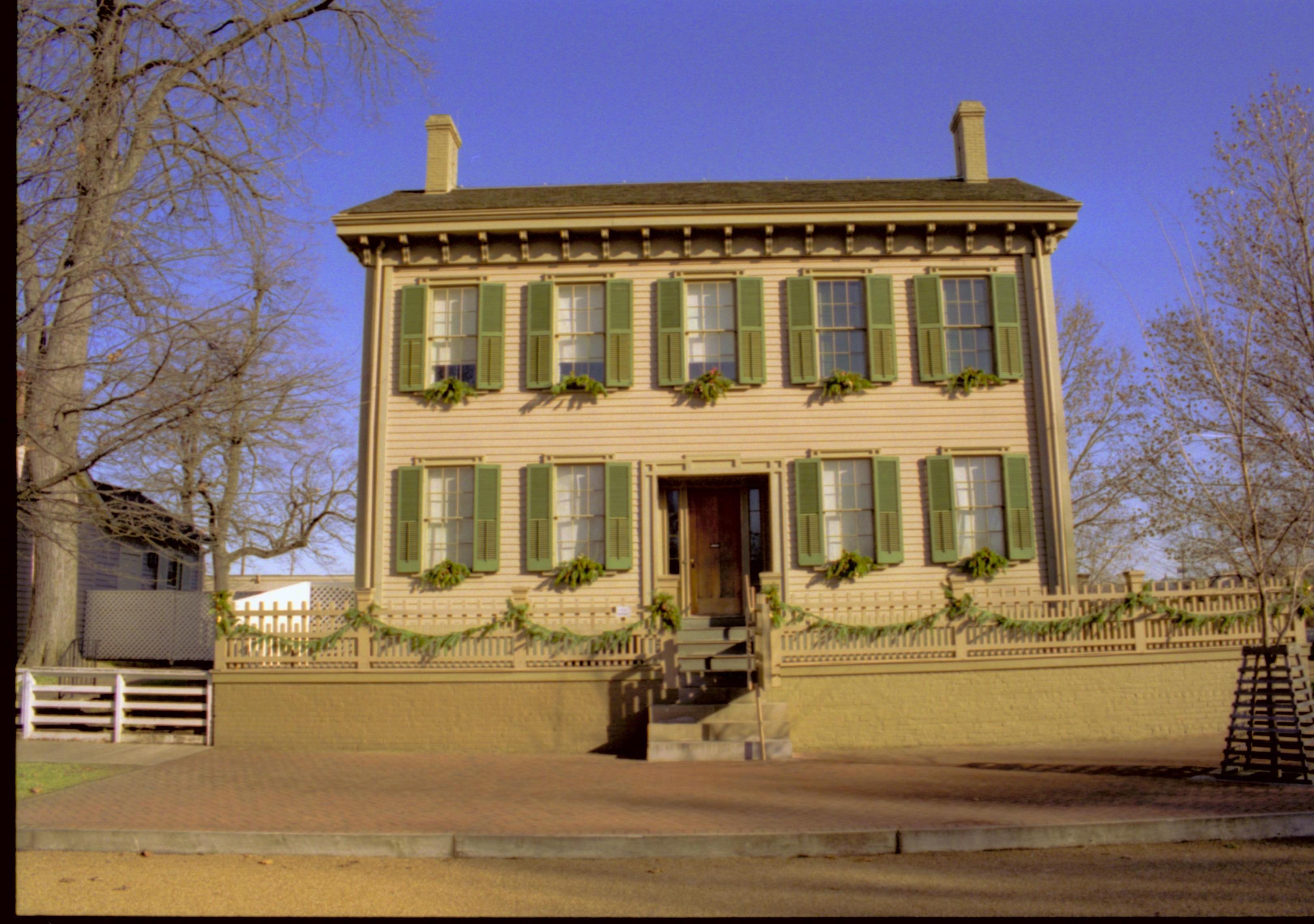 NA Lincoln Home NHS- Christmas in Licoln Neighborhood 1993, Holiday Decorations Christmas, decorations, neighborhood