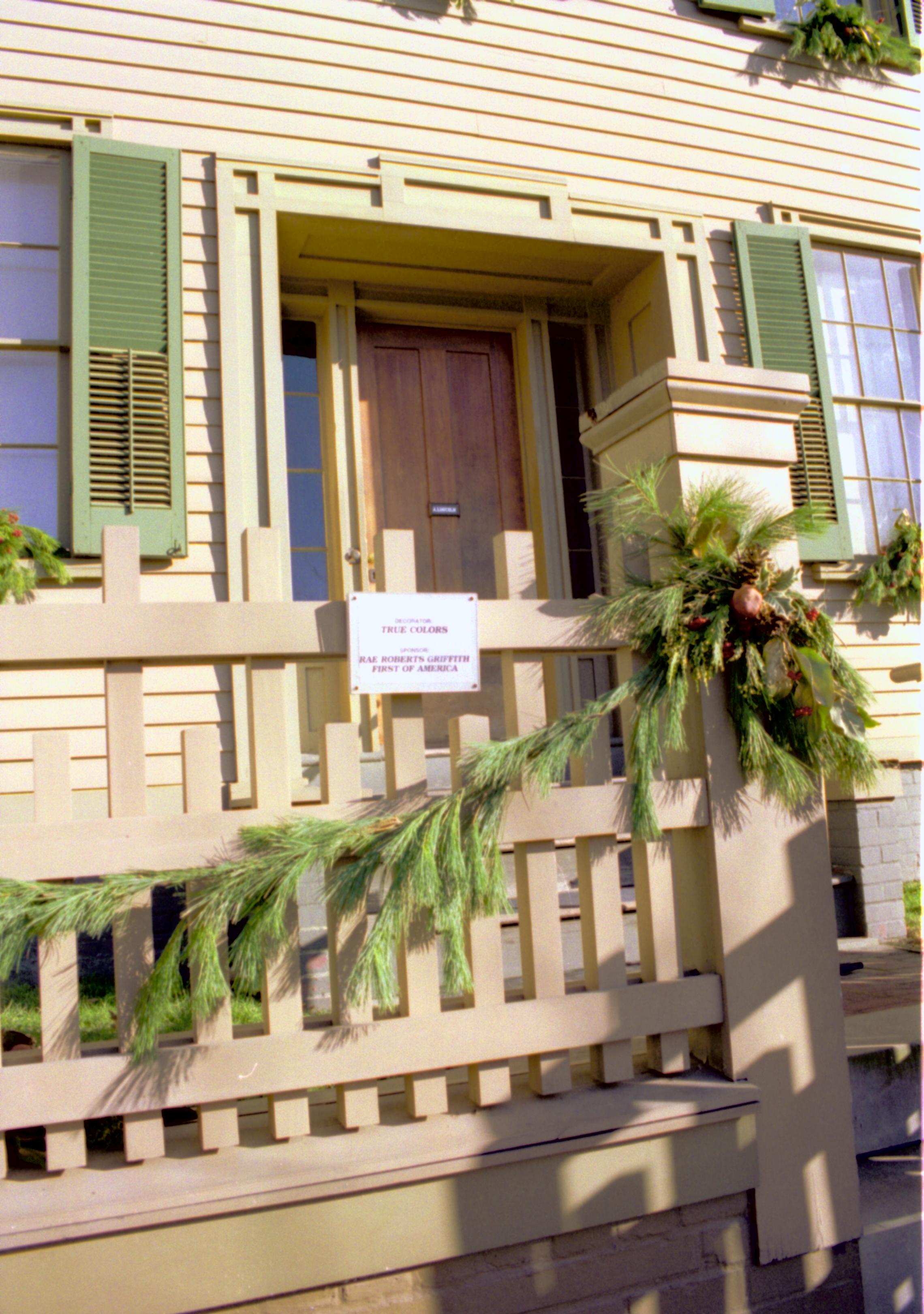 NA Lincoln Home NHS- Christmas in Licoln Neighborhood 1993, Holiday Decorations Christmas, decorations, neighborhood