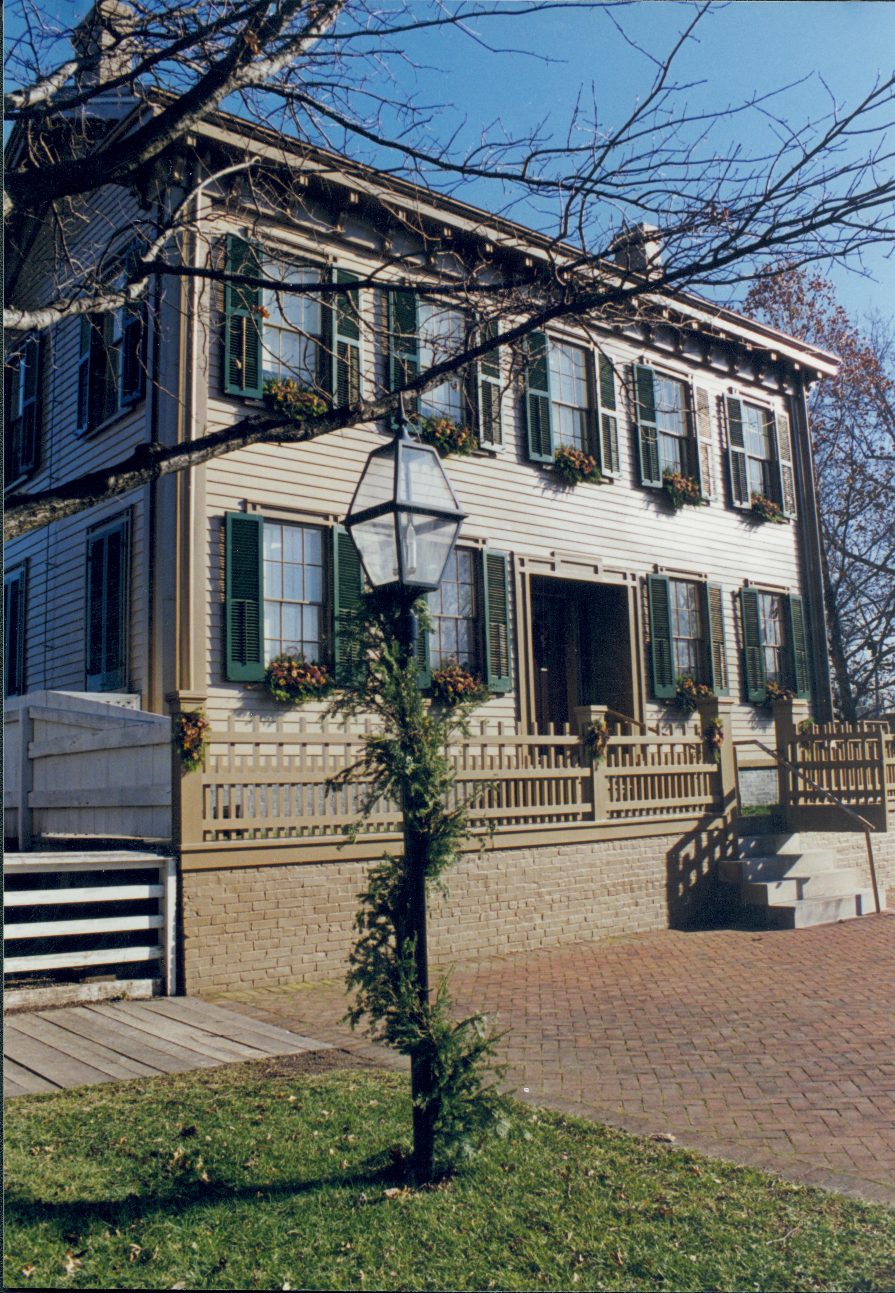 NA Lincoln Home NHS- Christmas in Licoln Neighborhood 1994 Christmas, decorations, neighborhood