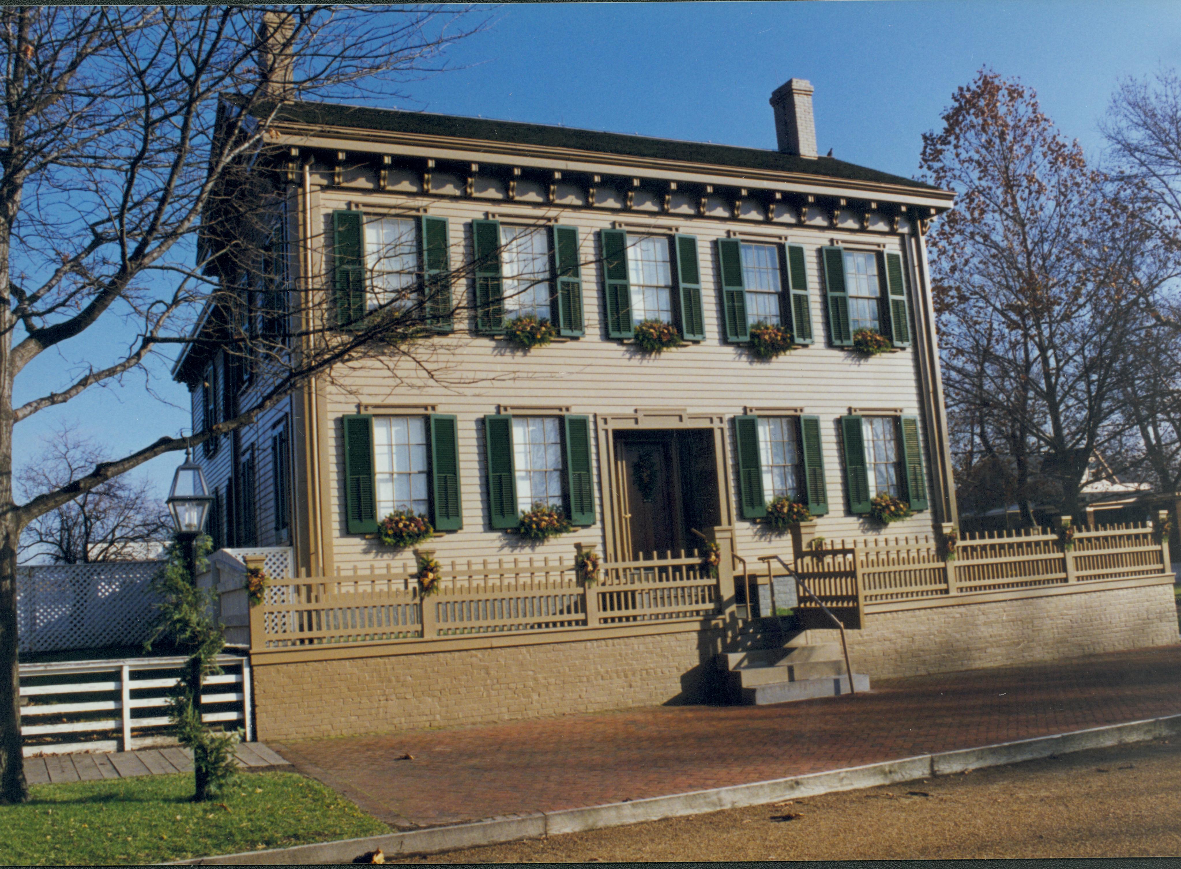 NA Lincoln Home NHS- Christmas in Licoln Neighborhood 1994 Christmas, decorations, neighborhood