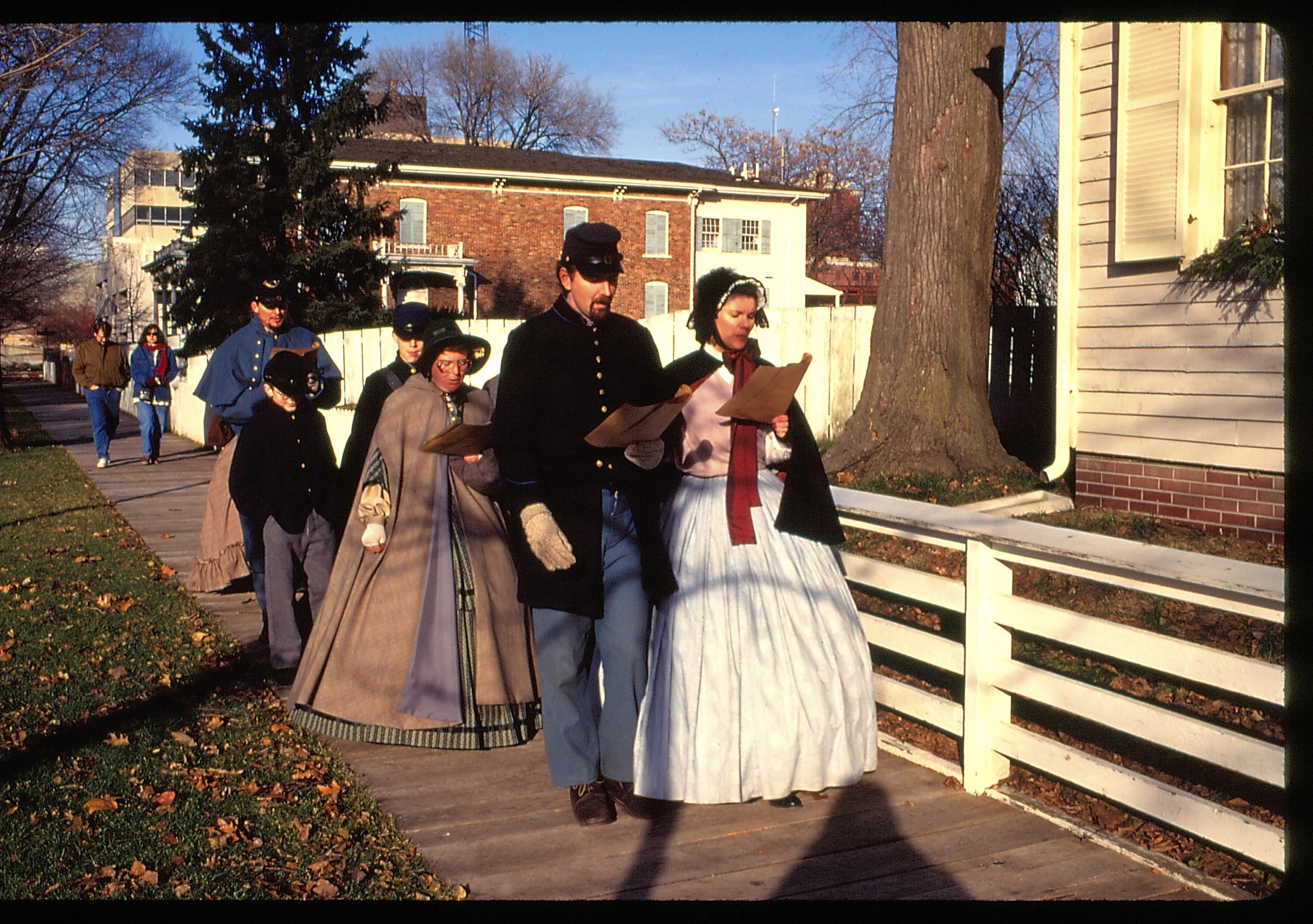 NA Lincoln Home NHS- Christmas in Licoln Neighborhood 1994 Christmas, decorations, neighborhood