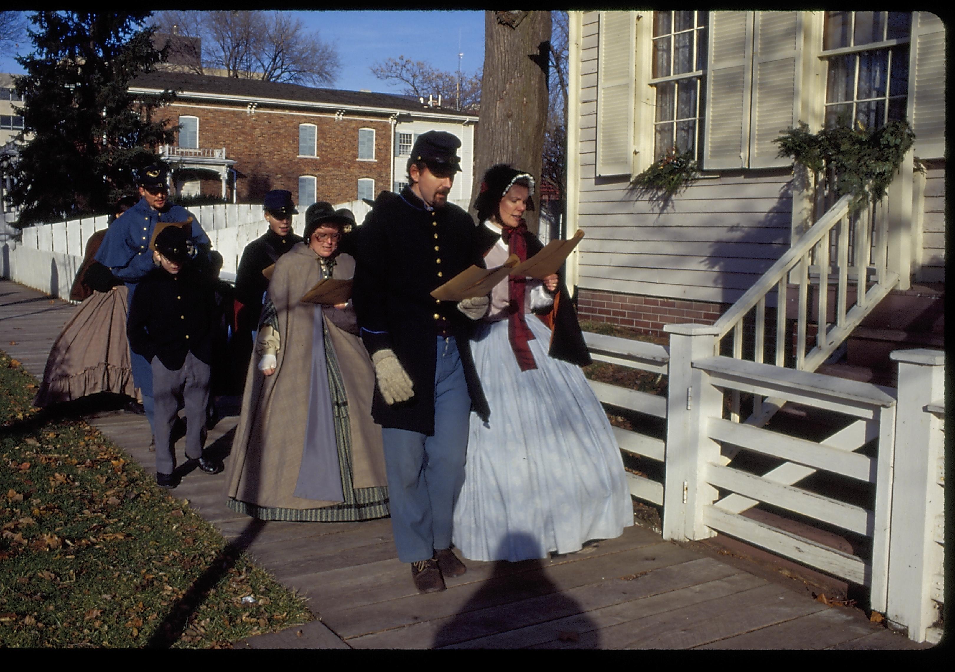 NA Lincoln Home NHS- Christmas in Licoln Neighborhood 1994 Christmas, decorations, neighborhood