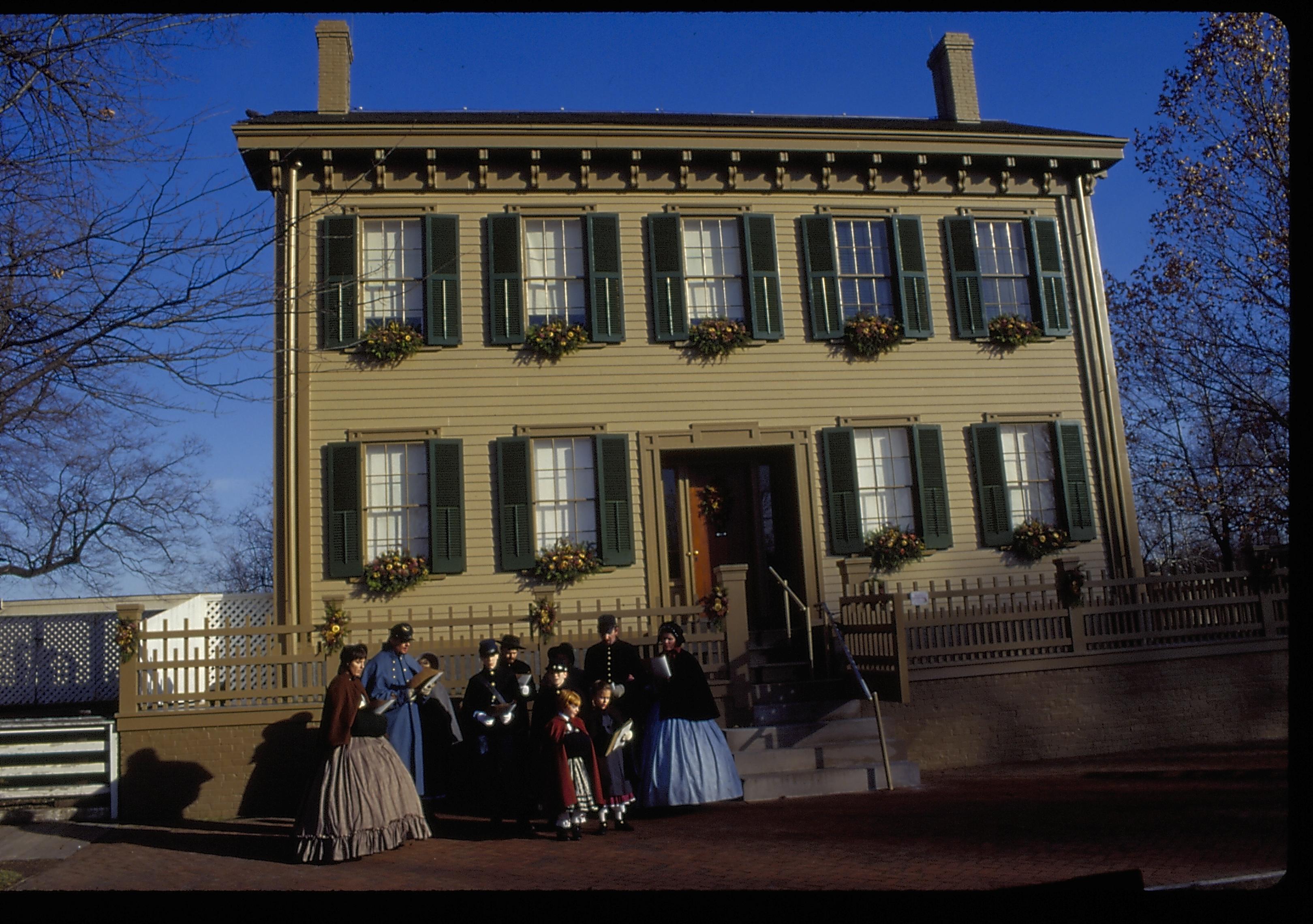 NA Lincoln Home NHS- Christmas in Licoln Neighborhood 1994 Christmas, decorations, neighborhood