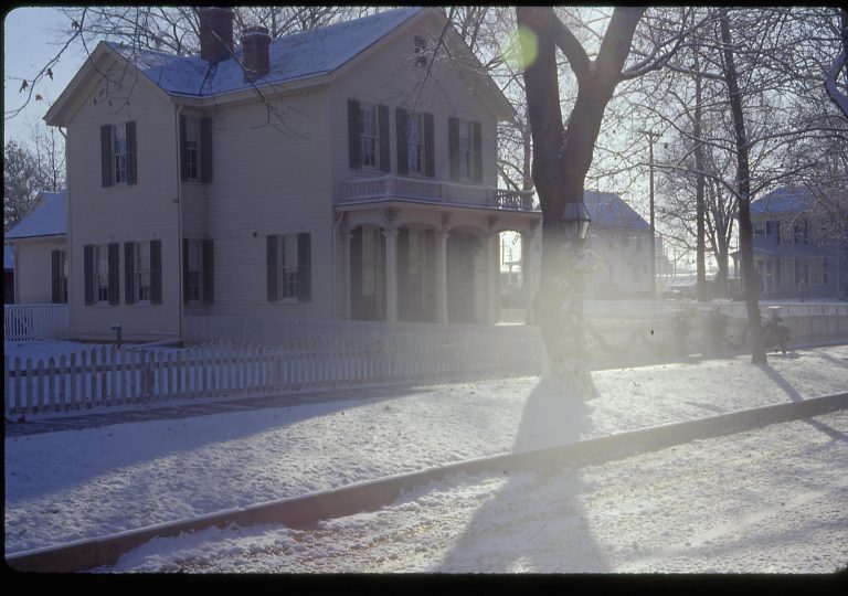NA Lincoln Home NHS- Christmas in Licoln Neighborhood 1995, Christmas 1995 Christmas, decorations, neighborhood