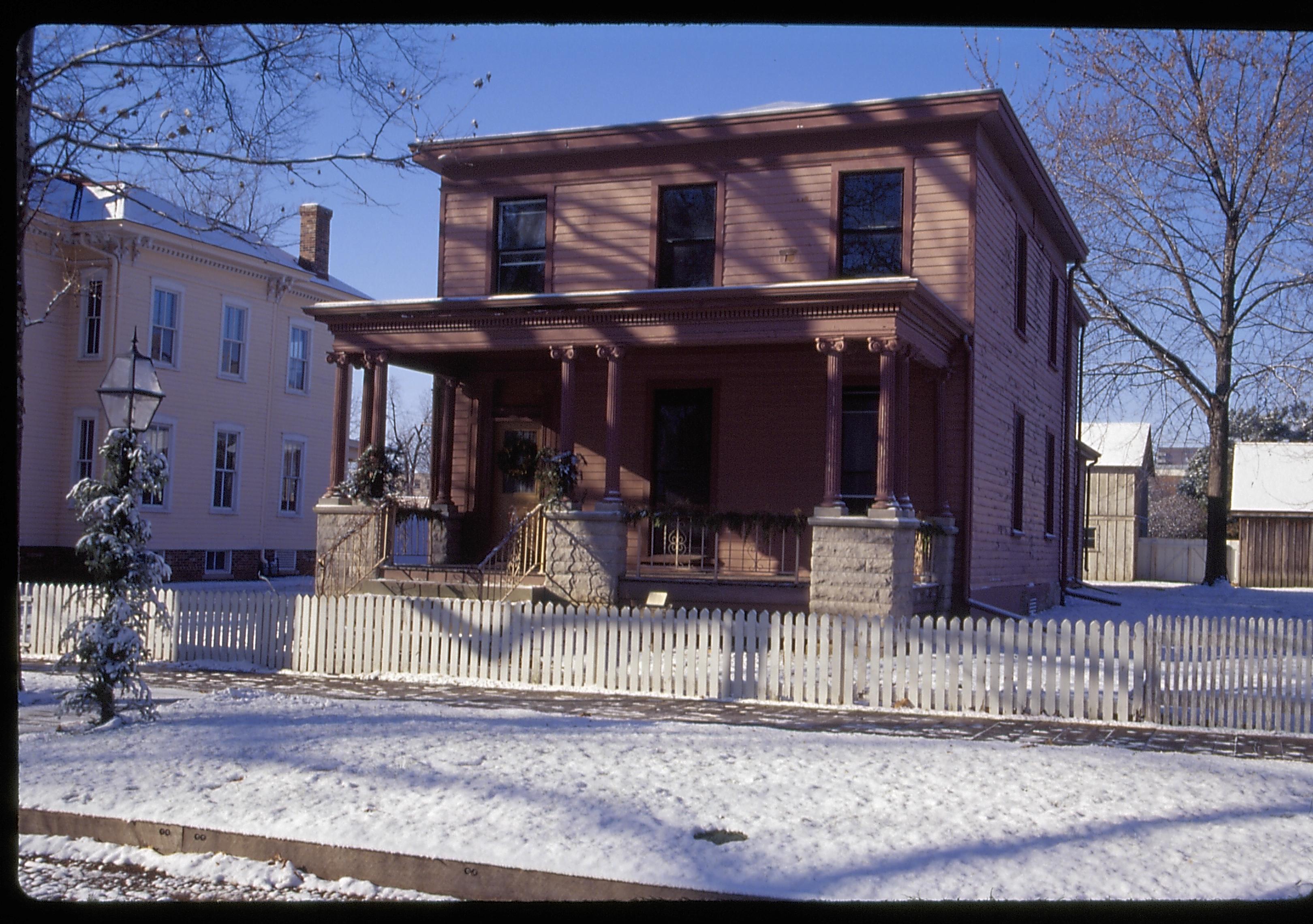 NA Lincoln Home NHS- Christmas in Licoln Neighborhood 1995, Christmas 1995 Christmas, decorations, neighborhood