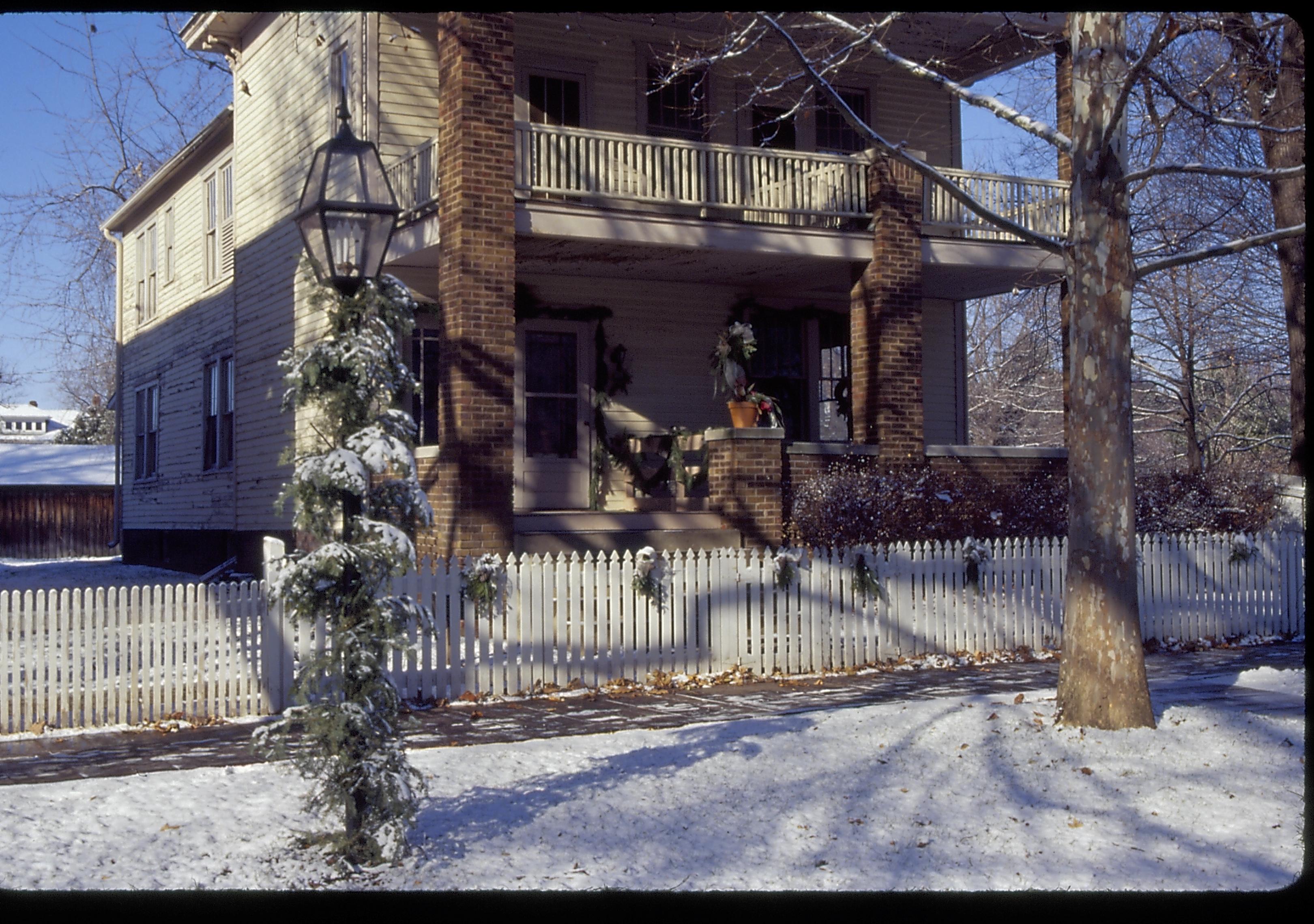 NA Lincoln Home NHS- Christmas in Licoln Neighborhood 1995, Christmas 1995 Christmas, decorations, neighborhood